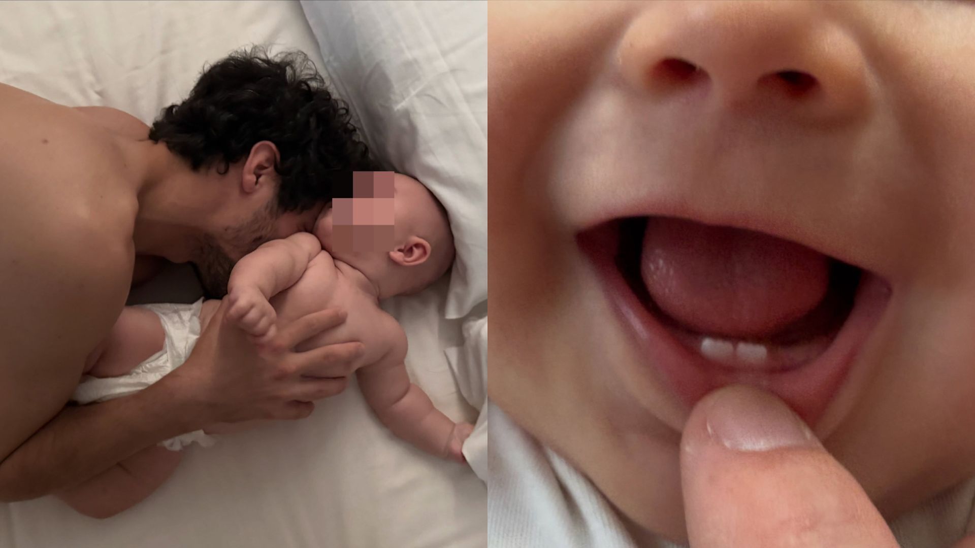 Chino Darín junto a su hijo, Dante