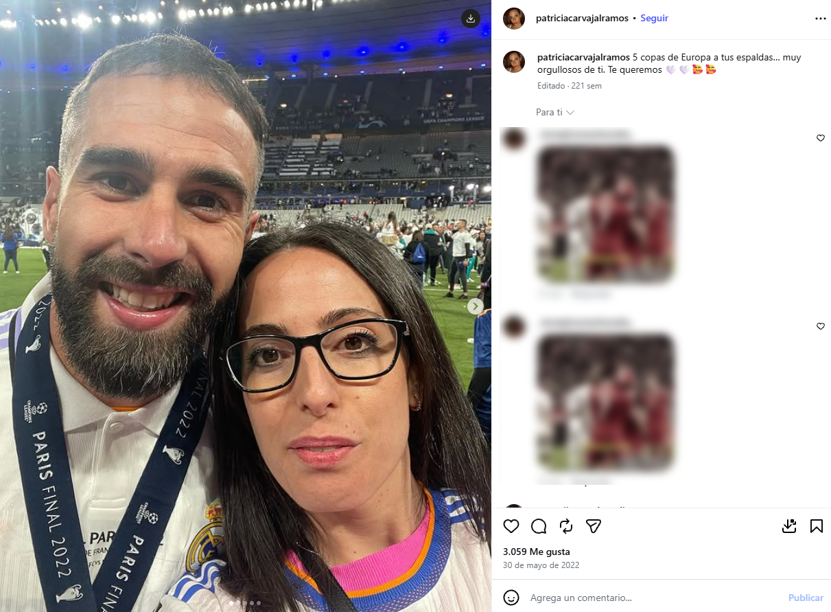 Dani Carvajal y su hermana Patricia