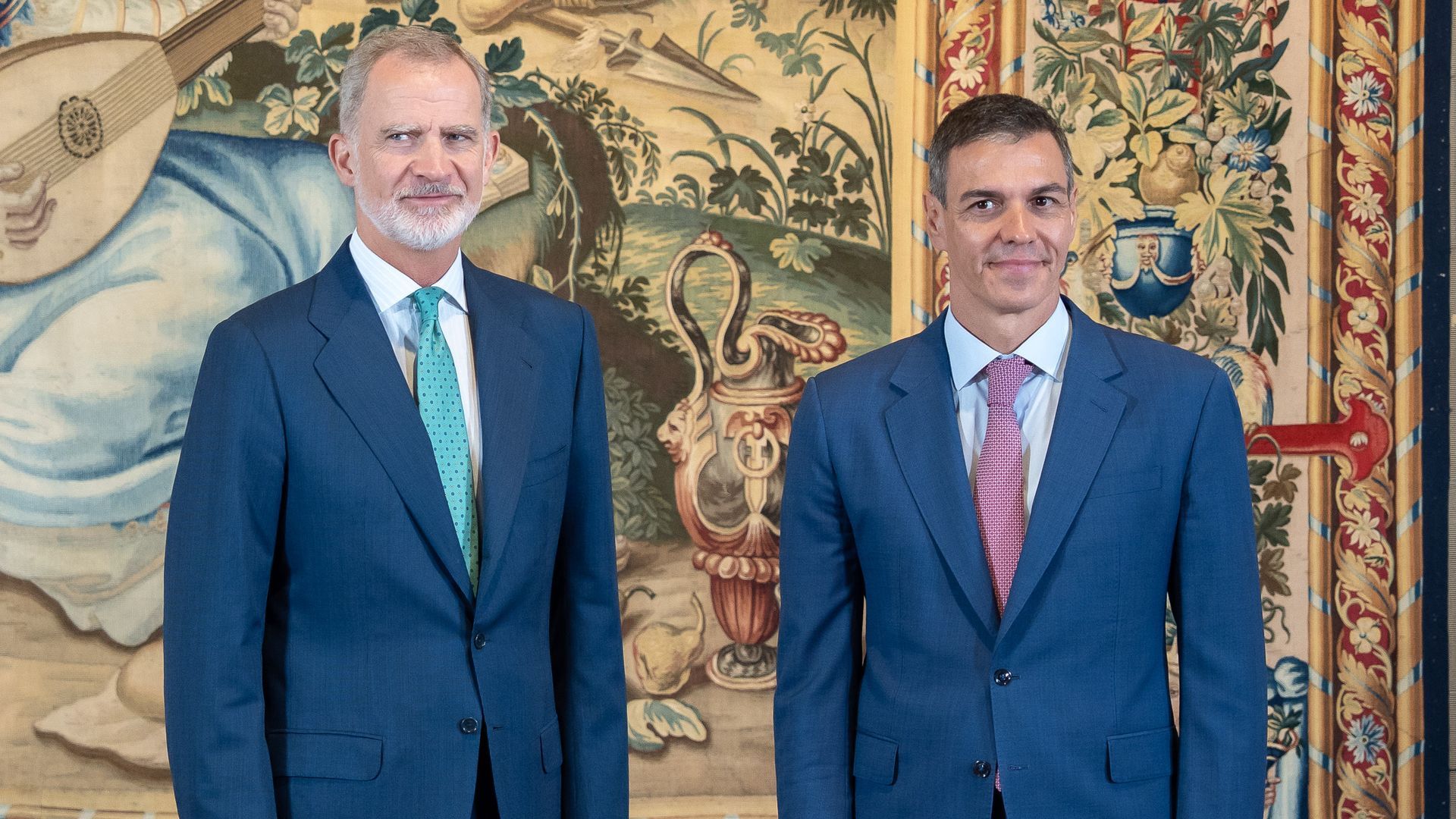 El rey Felipe Vi y Pedro Sánchez