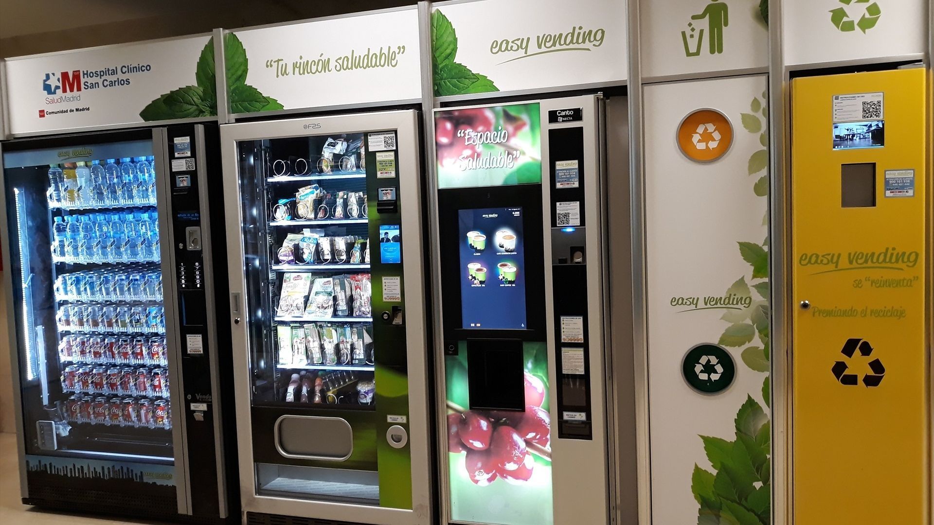 La OCU denuncia que el 70 % de los alimentos que se venden en las máquinas de los hospitales son "poco saludables" La OCU denuncia que el 70 % de los alimentos que se venden en las máquinas de los hospitales son "poco saludables"