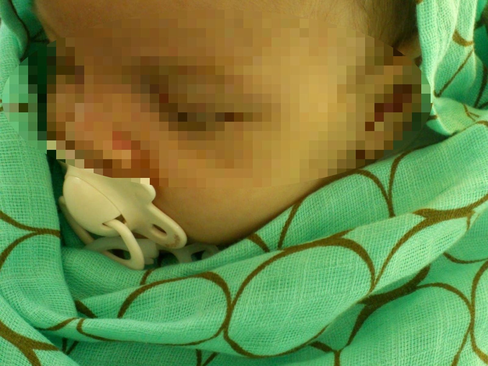 Laia, la hija de Carme Chaparro, de bebé