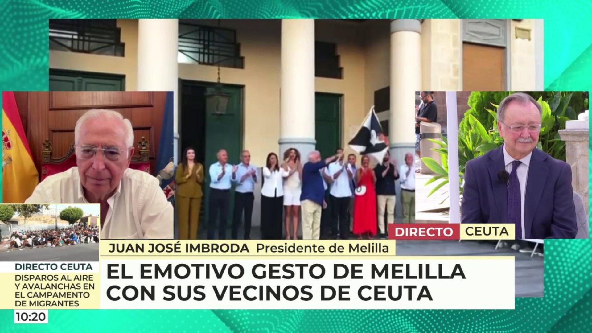 Juan José Imbroda, presidente de Melilla, muestra su apoyo a Juan Jesús Vivas: "Estás dando una lección de patriotismo"