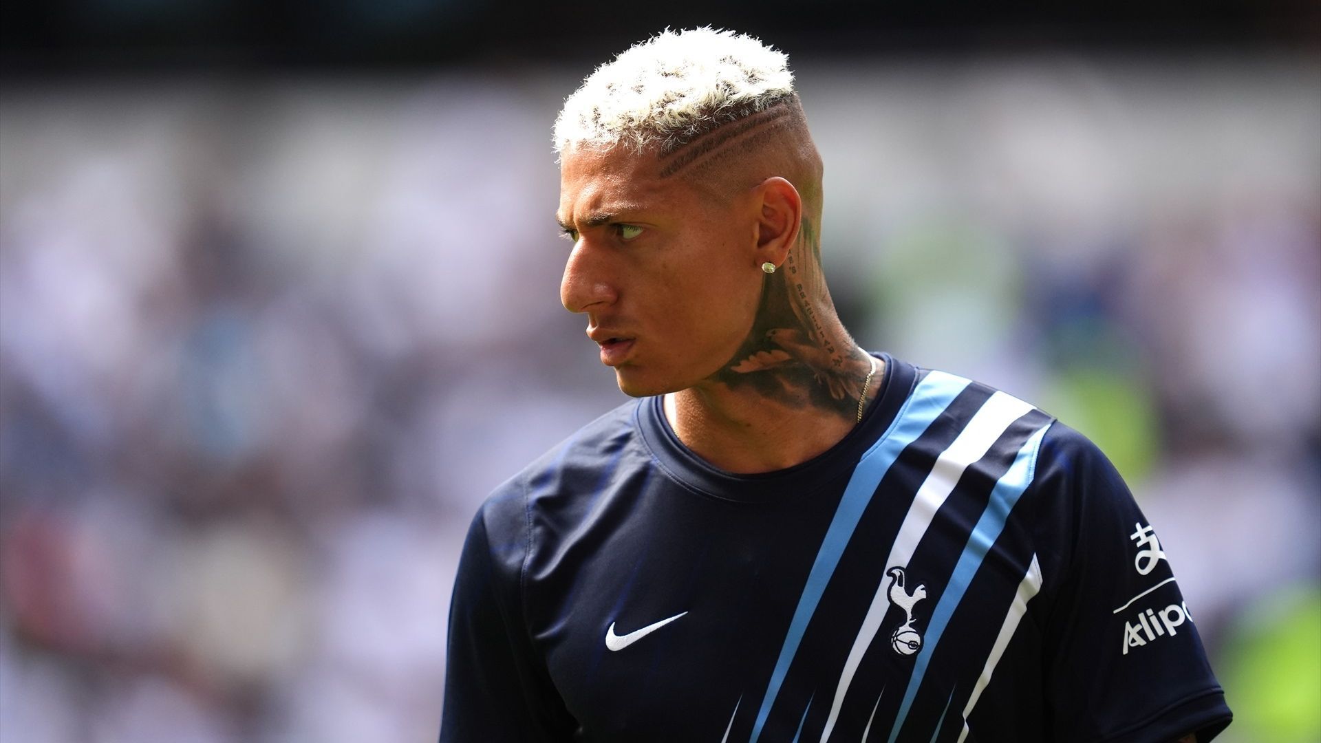 Richarlison, durante un calentamiento con el Tottenham el pasado 15 de agosto Richarlison, durante un calentamiento con el Tottenham el pasado 15 de agosto