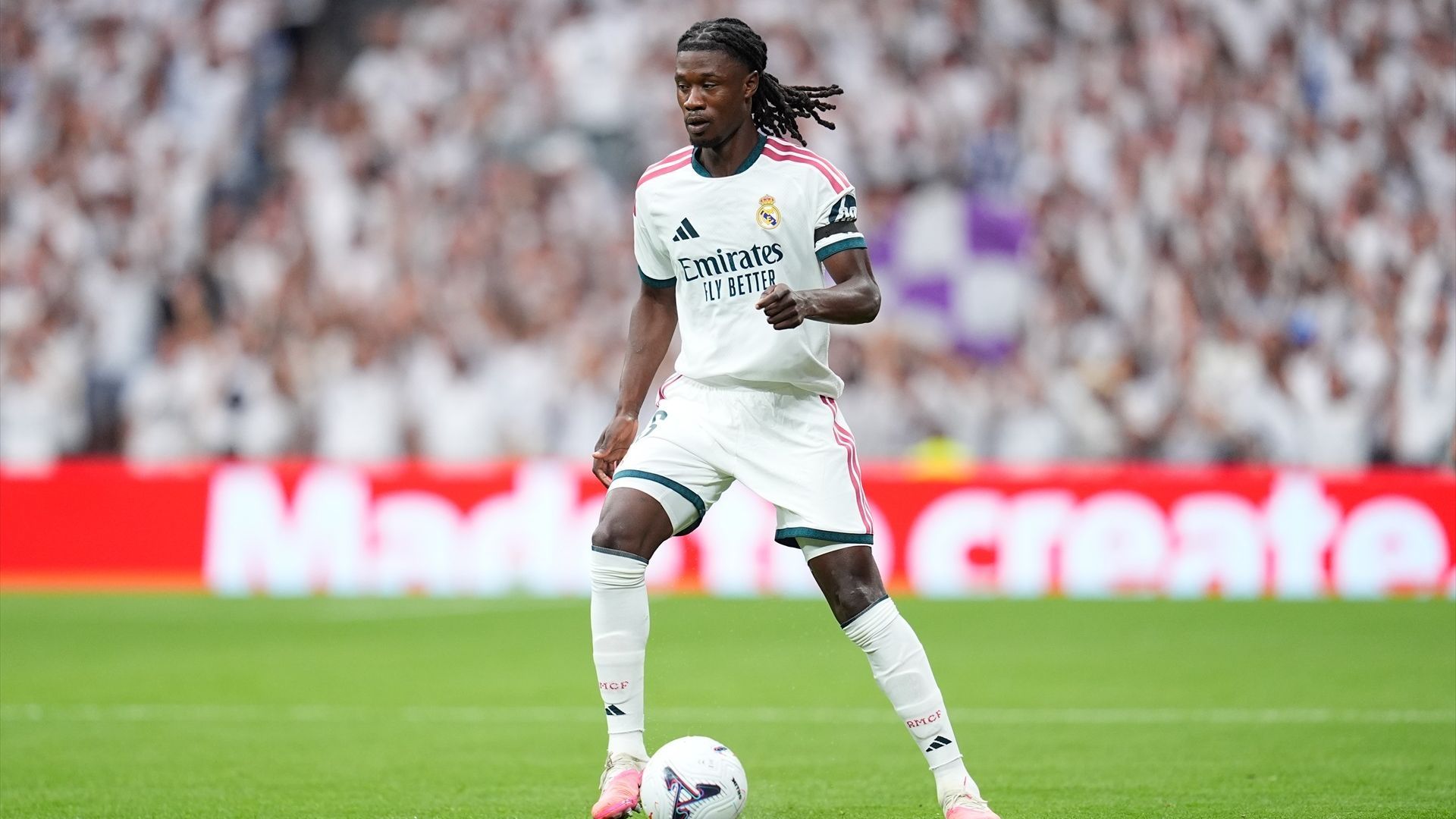 Camavinga, en un partido del Real Madrid