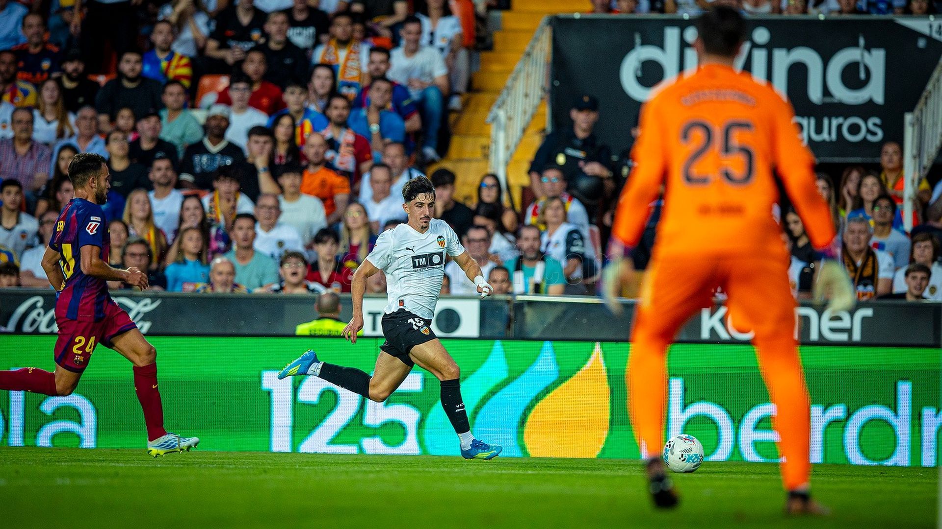 Diego López en el Valencia - Barcelona