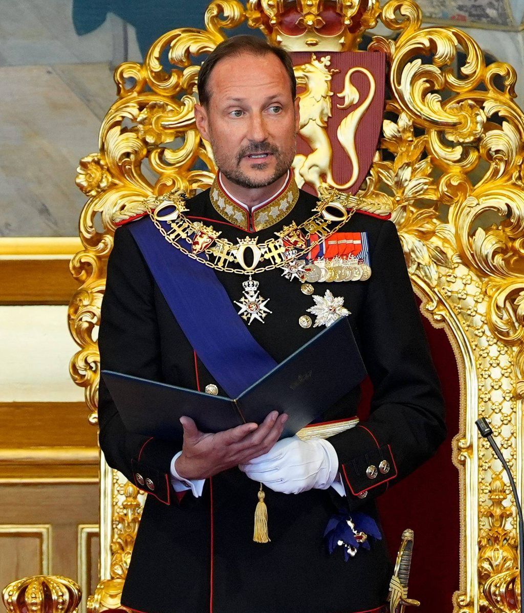 El rey Haakon de Noruega este 1 de septiembre