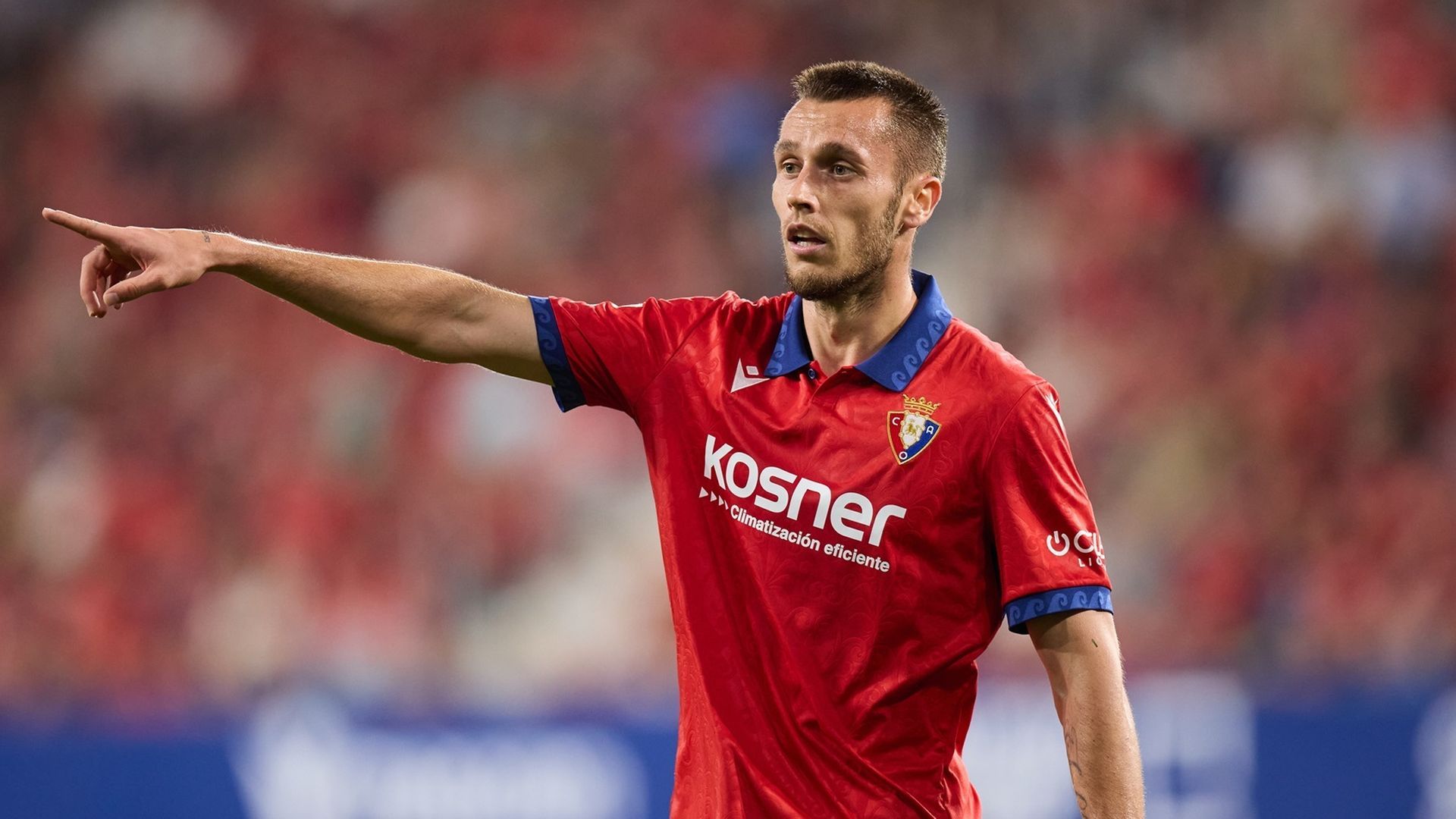 Jonathan Dubasin durante el Osasuna - Getafe de la jornada 3