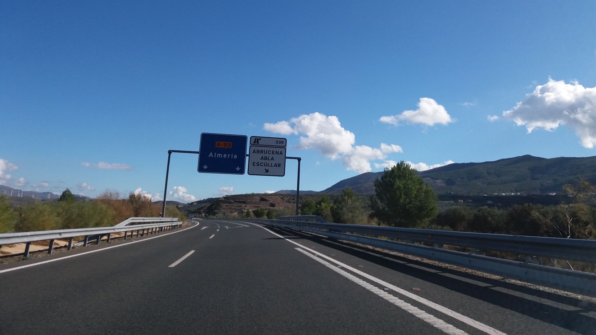 Carretera A-92 en Almería Carretera A-92 en Almería