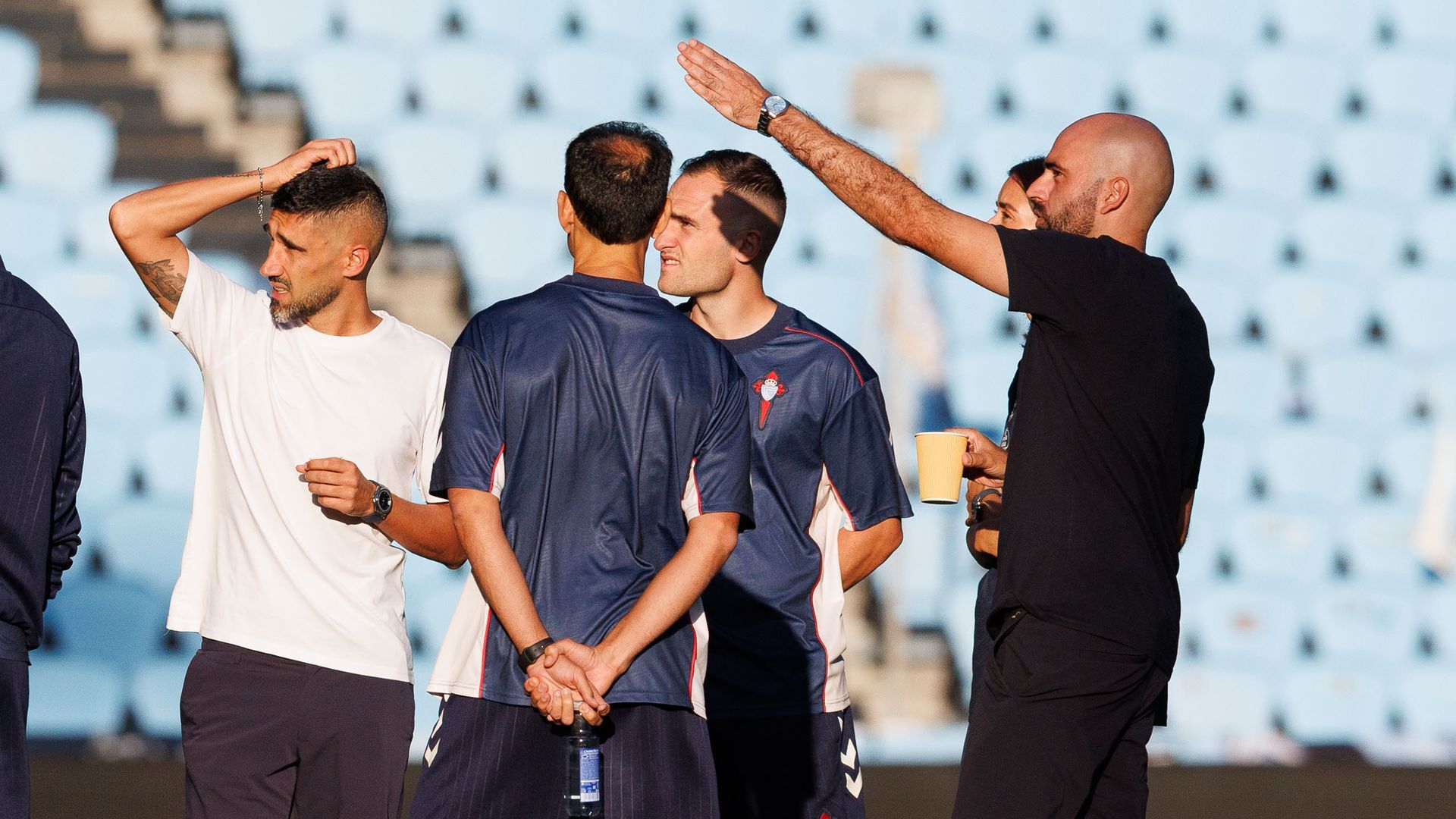 Claudio Giráldez, en la previa de un partido del Celta Claudio Giráldez, en la previa de un partido del Celta