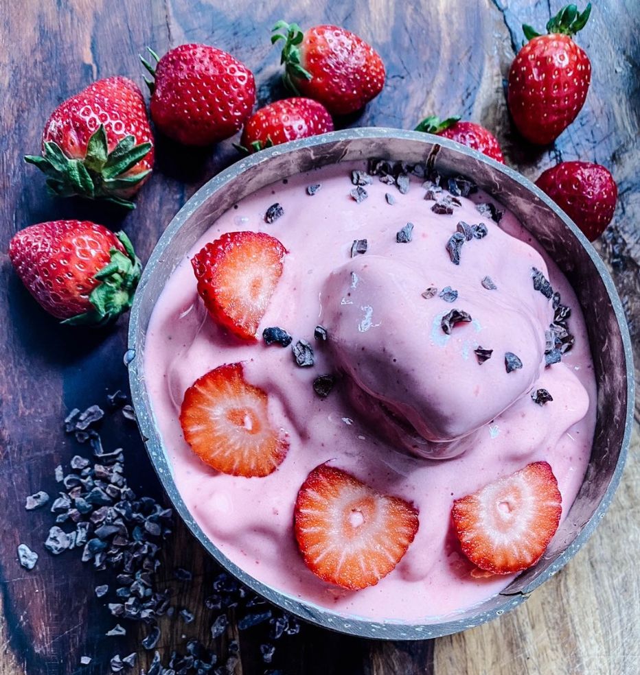 Helado de frutas