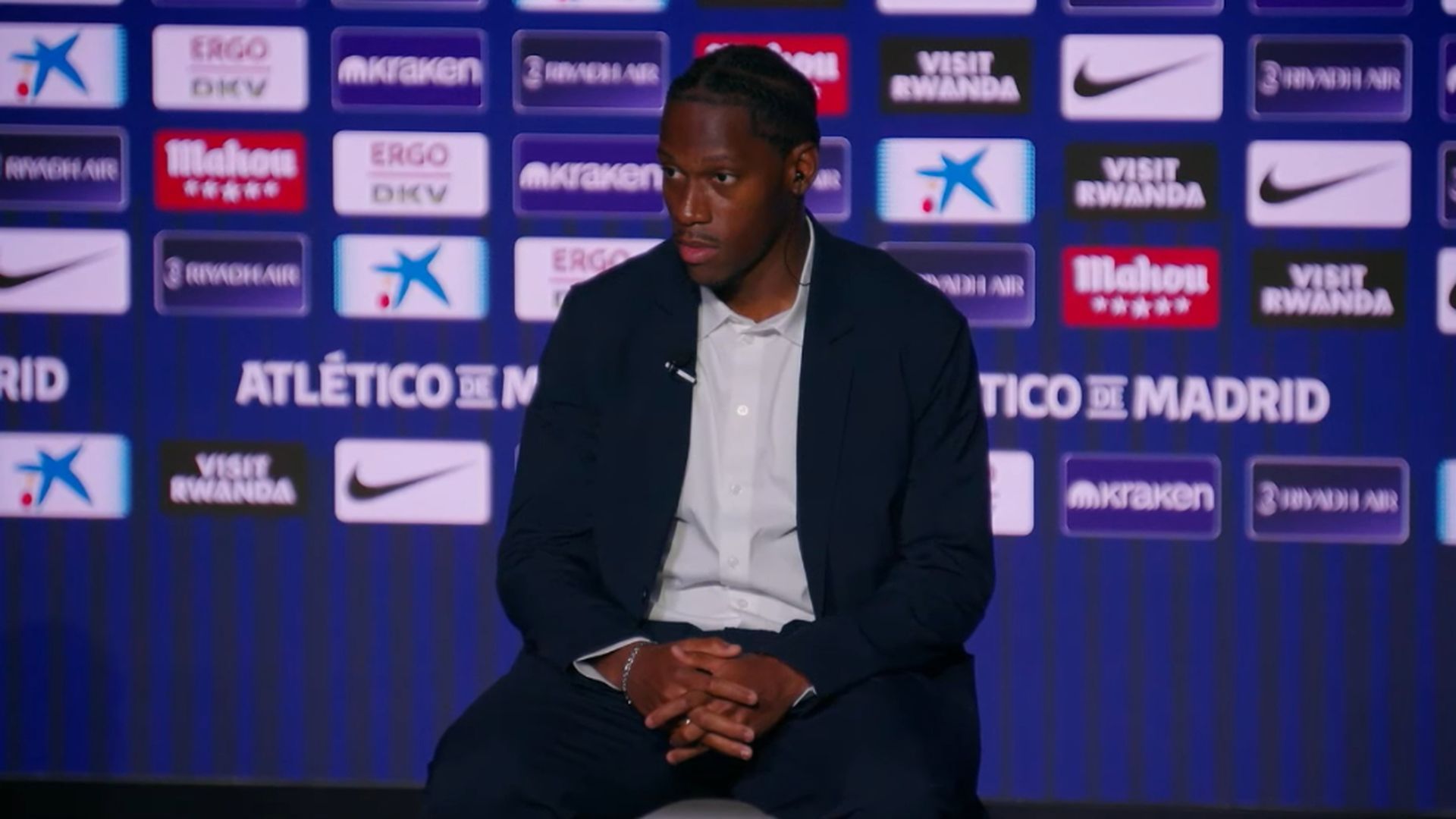 Jonathan David, en su presentación con el Atleti