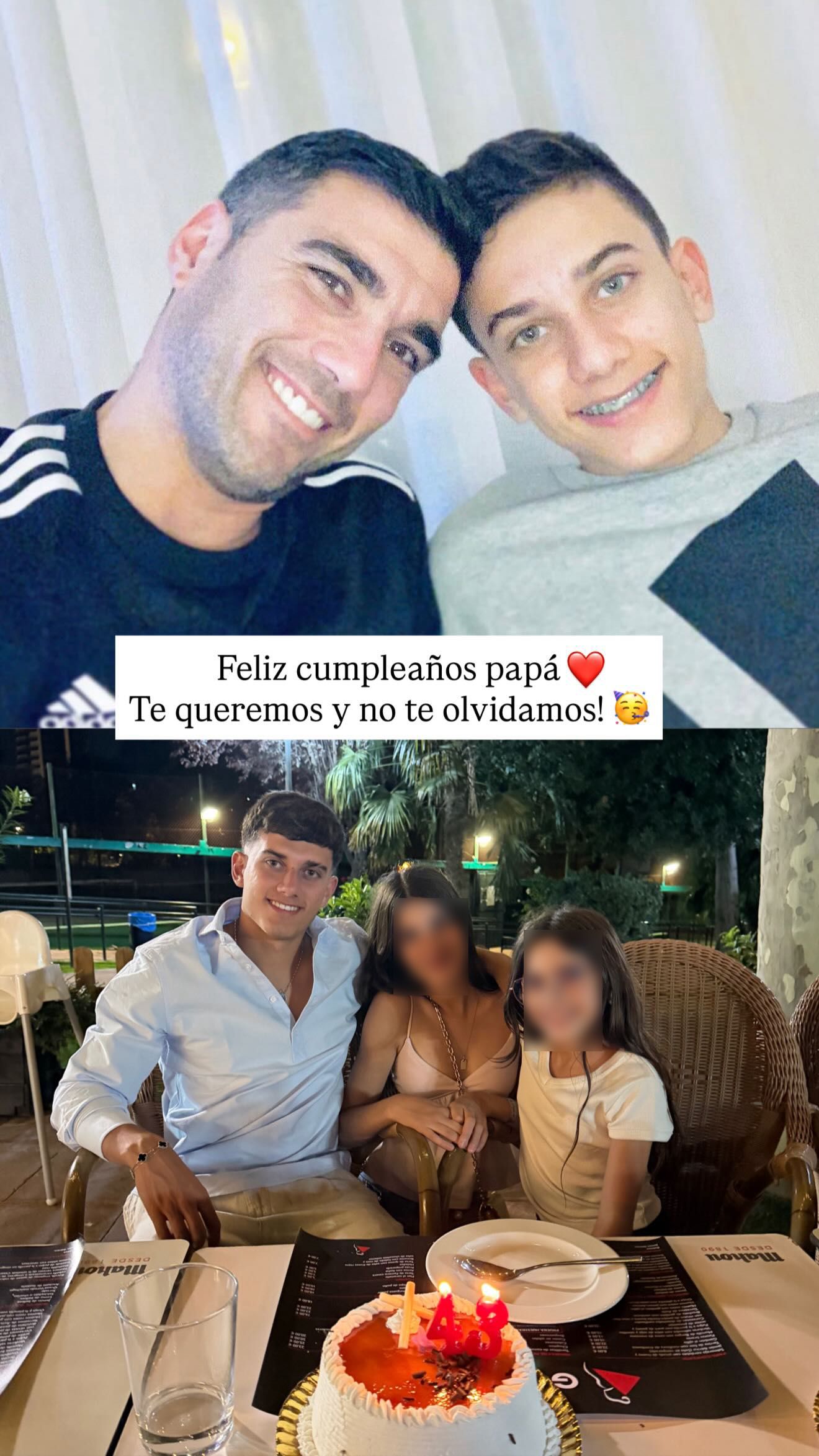 José Reyes felicita a su padre por su cumpleaños