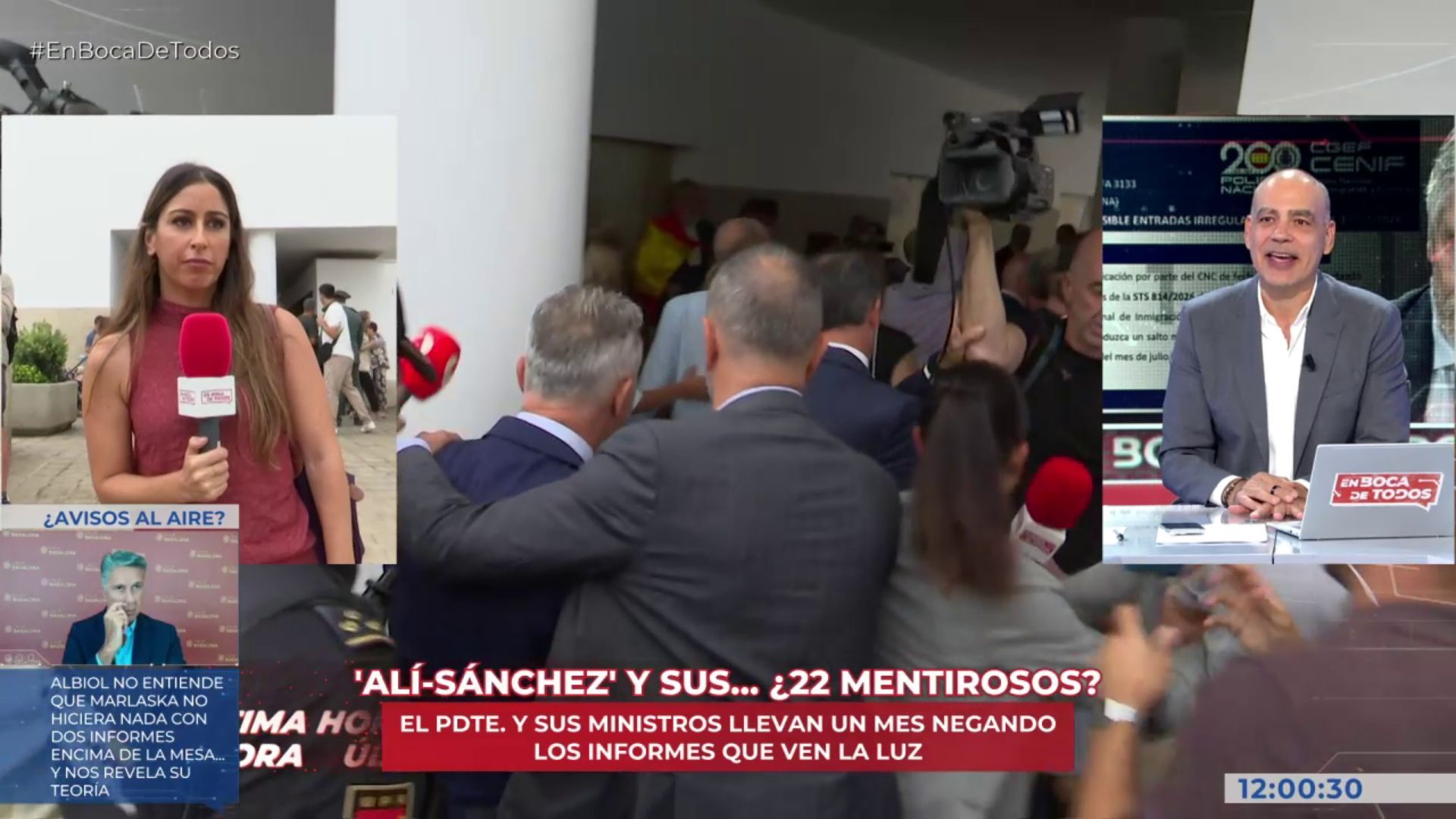 Los ministros huyen de la prensa en Ceuta y Nacho Abad reacciona