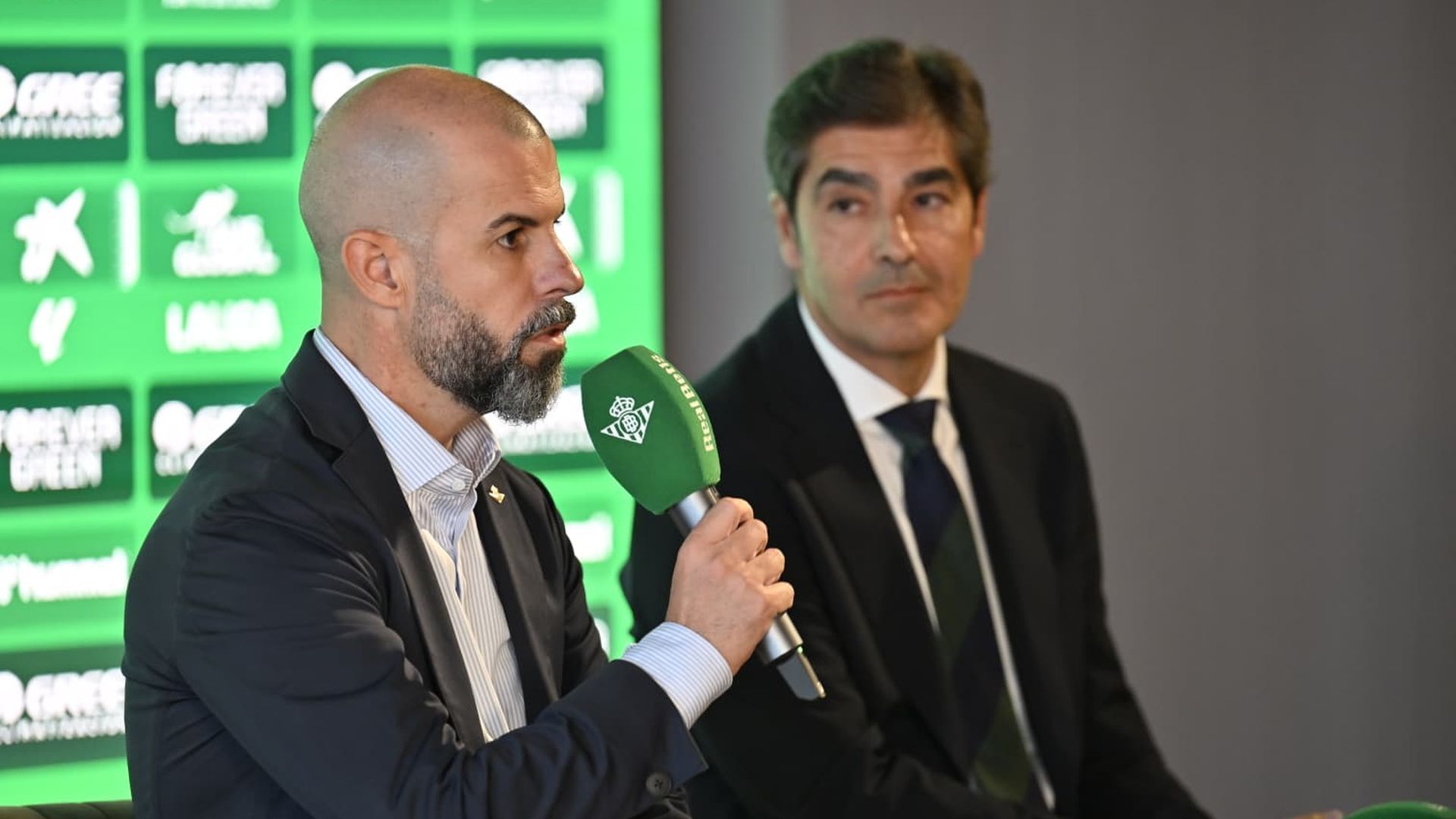 Manu Fajardo, en la sala de prensa