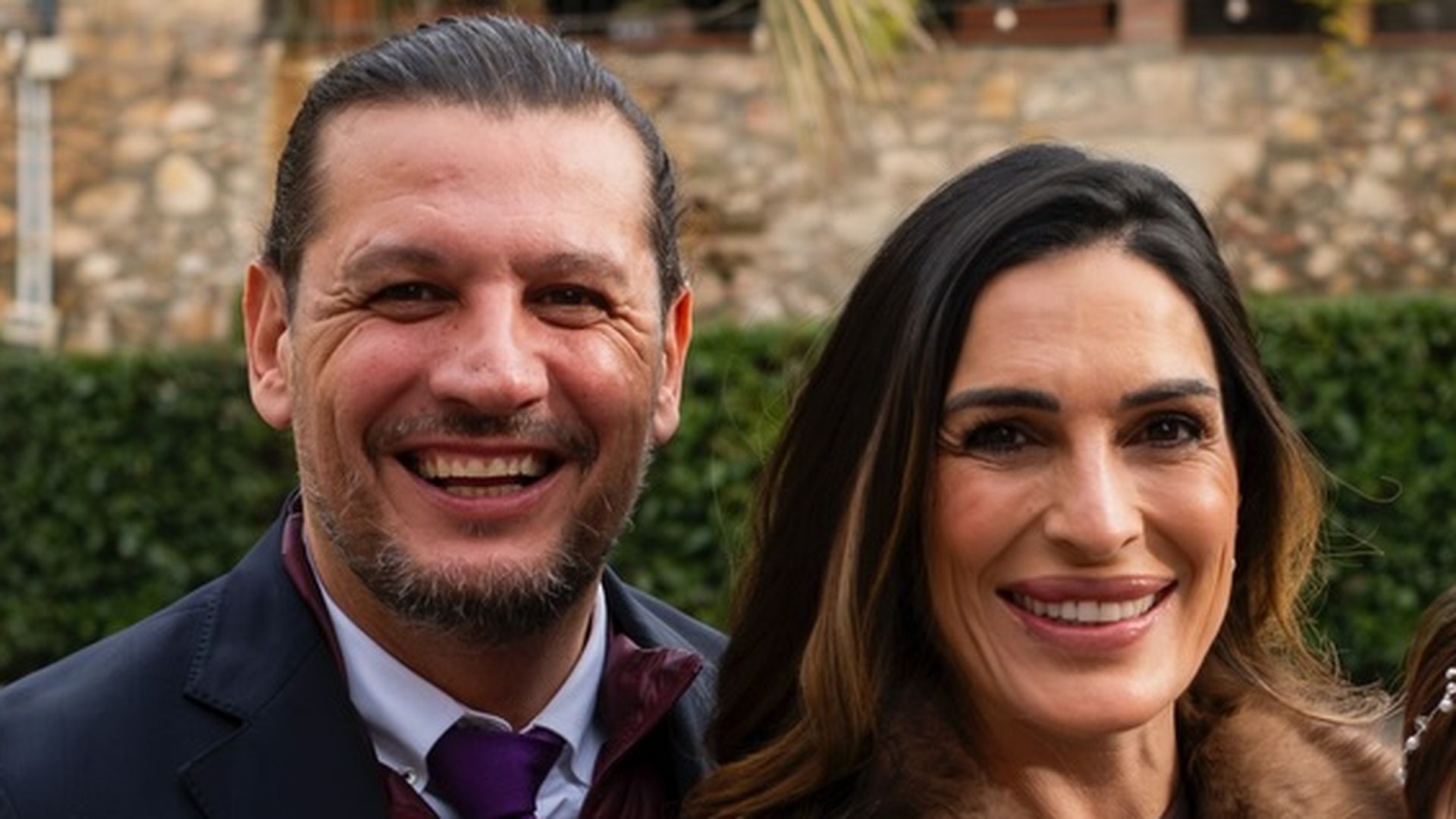 Verónica Hidalgo y su pareja, Juan Andrés González Santos