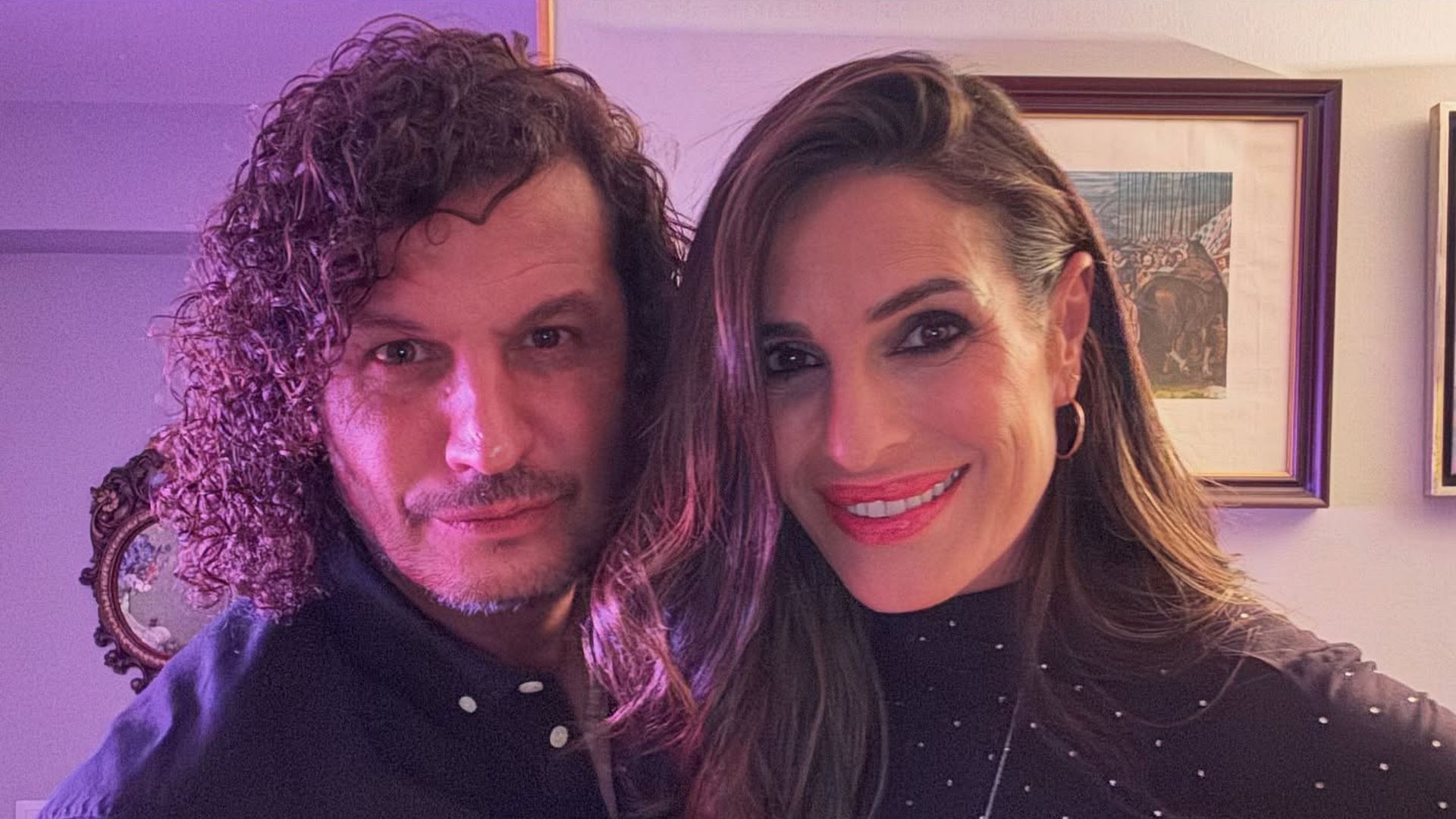 Verónica Hidalgo y su pareja, Juan Andrés González Santos Verónica Hidalgo y su pareja, Juan Andrés González Santos