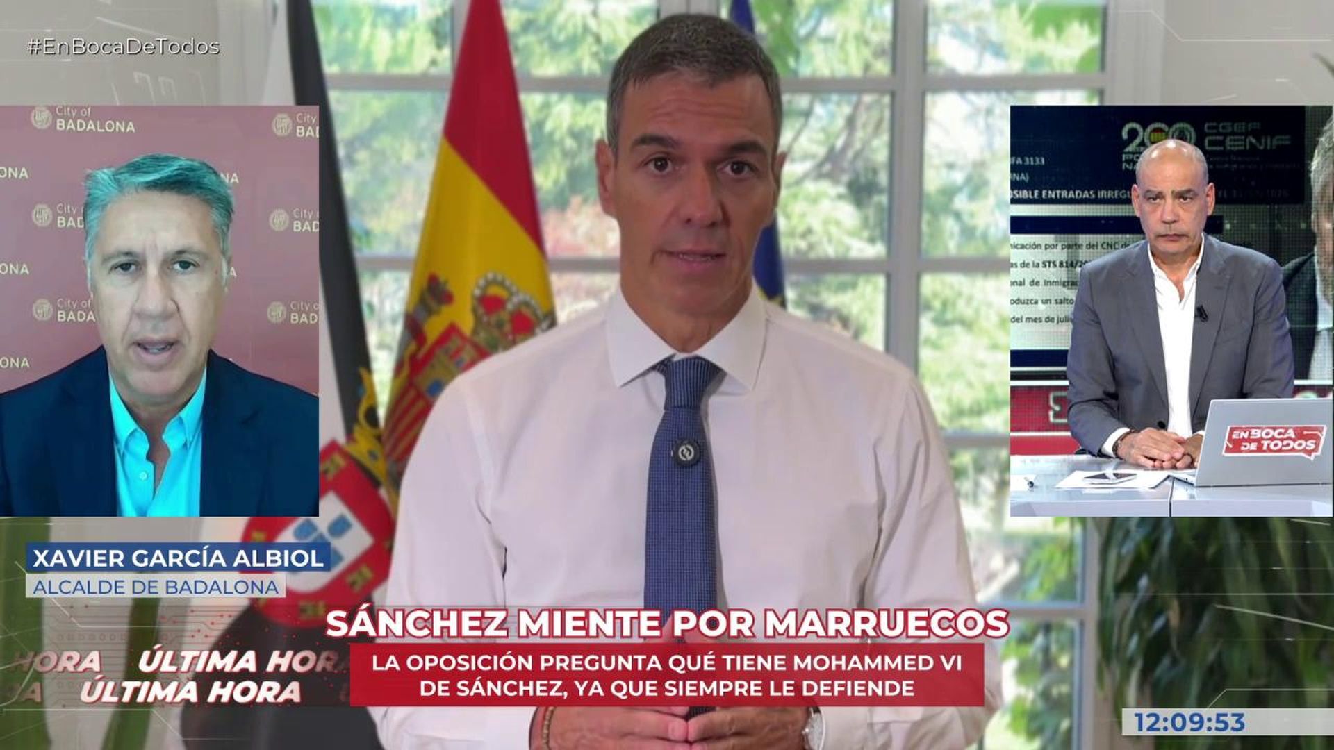 Xavier García Albiol se moja sobre el papel de Pedro Sánchez en Ceuta: "Se le puede recordar como un traidor"