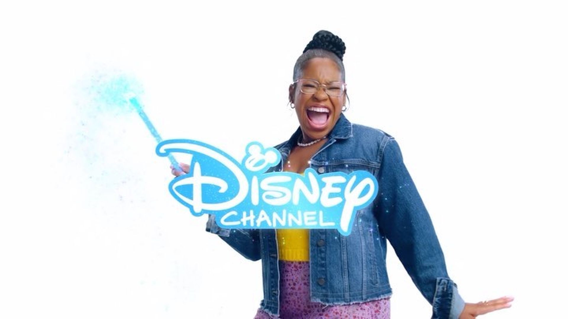 Carla Jeffery durante una anuncio de Disney Channel Carla Jeffery durante una anuncio de Disney Channel