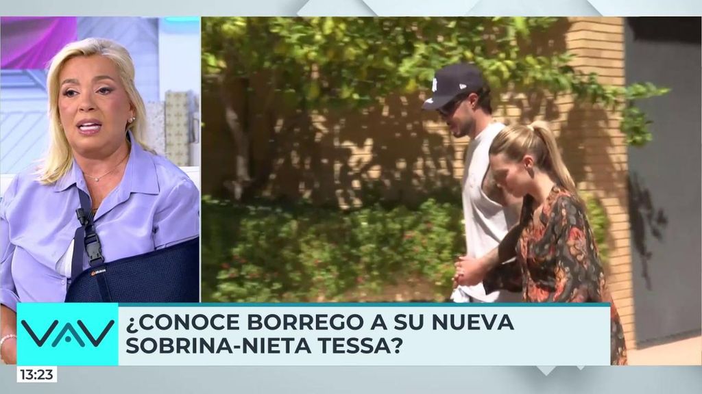 Carmen Borrego: "Todavía no conozco a la hija de mi sobrina Alejandra"