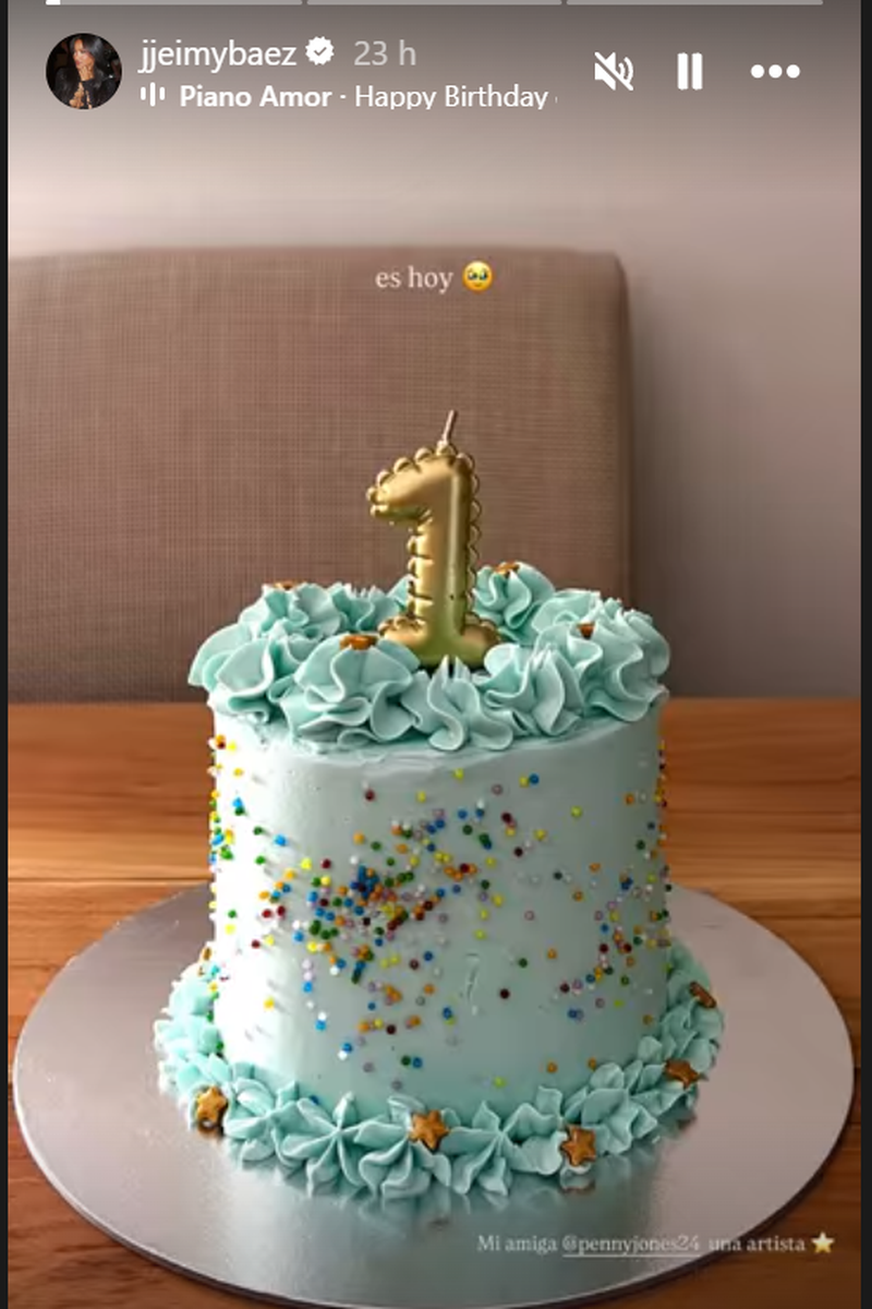 El cumpleaños del hijo de Jeimy Baéz y Yulen Pereira