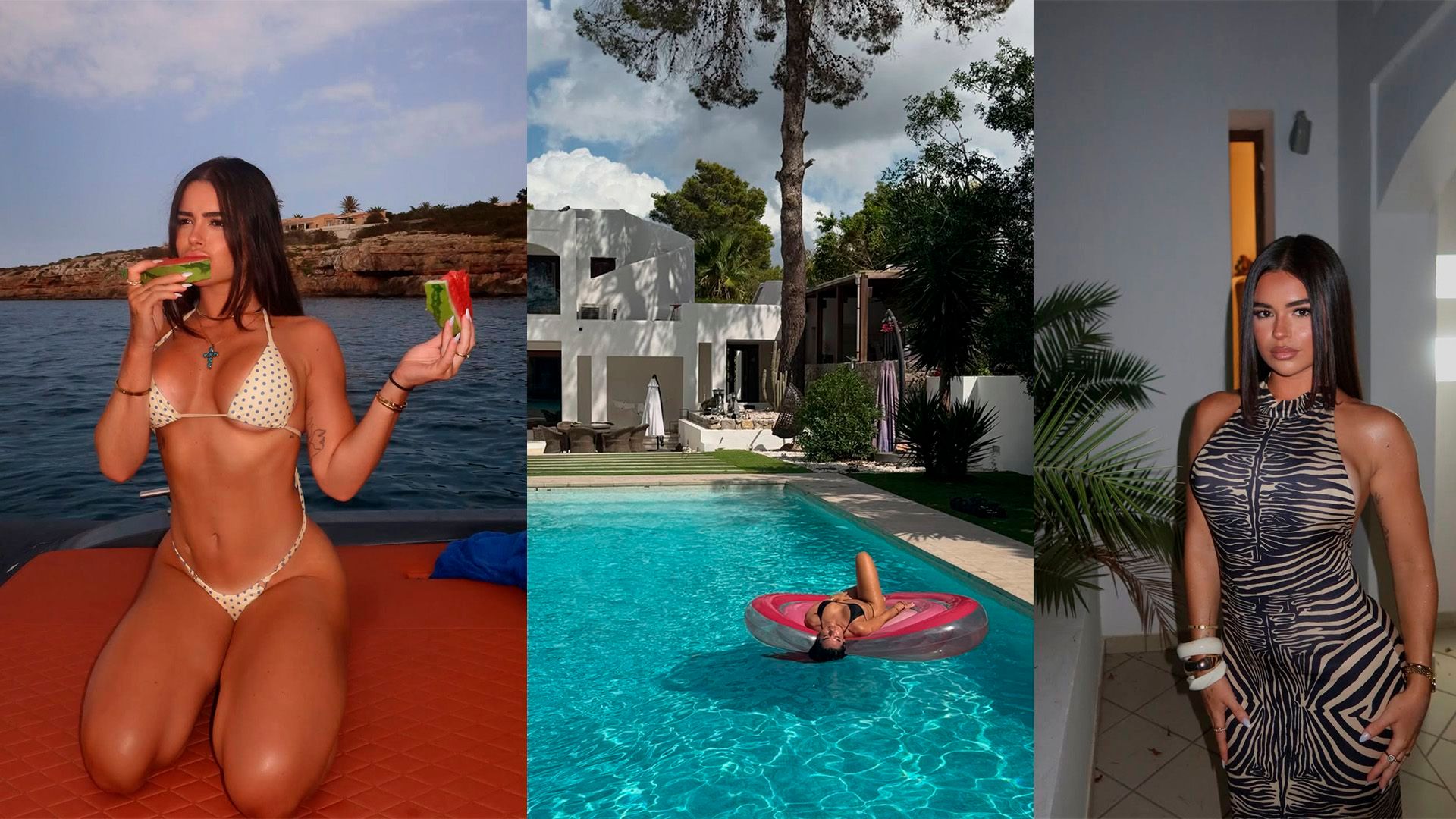 Helena durante su viaje a Ibiza