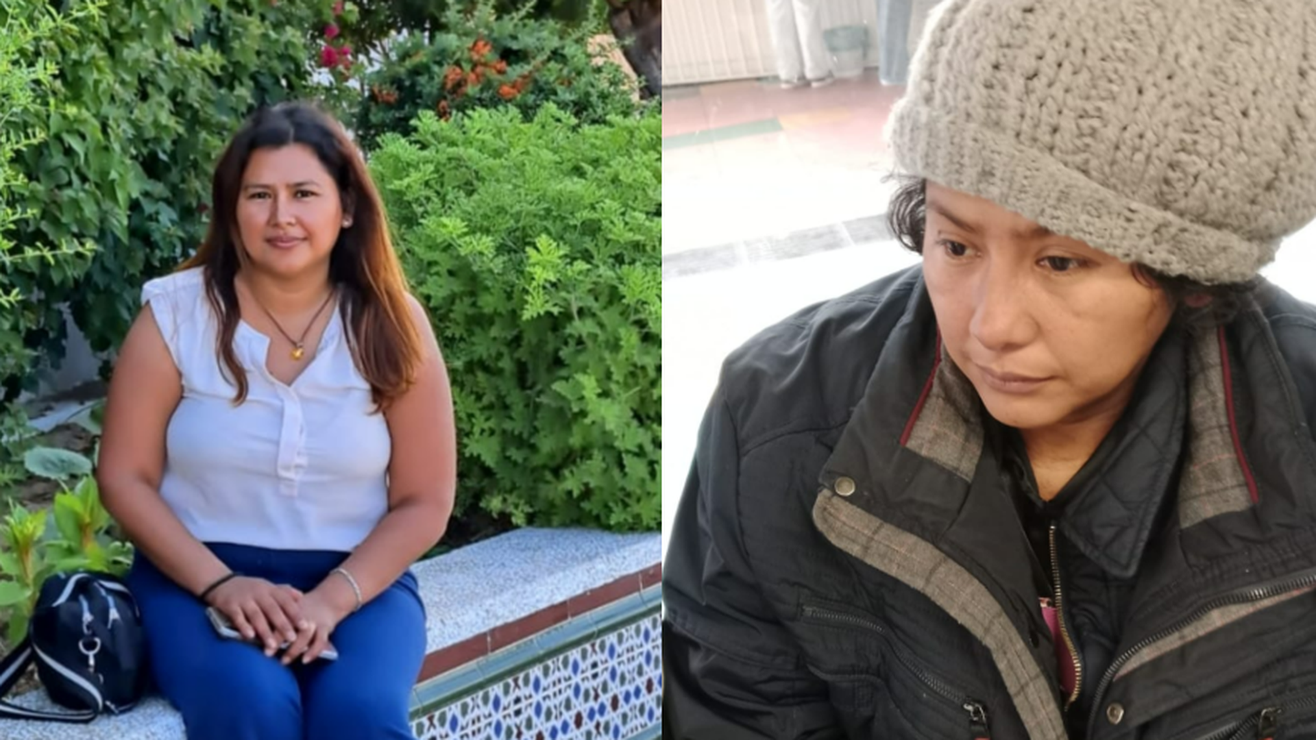 Las imágenes de Rosalba antes y después de acabar en la calle: de tener trabajo en Madrid a una situación de extrema vulnerabilidad Las imágenes de Rosalba antes y después de acabar en la calle: de tener trabajo en Madrid a una situación de extrema vulnerabilidad