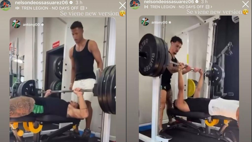 El entrenamiento de Antony y Nelson Deossa con un entrenador personal: "Se viene nueva versión"