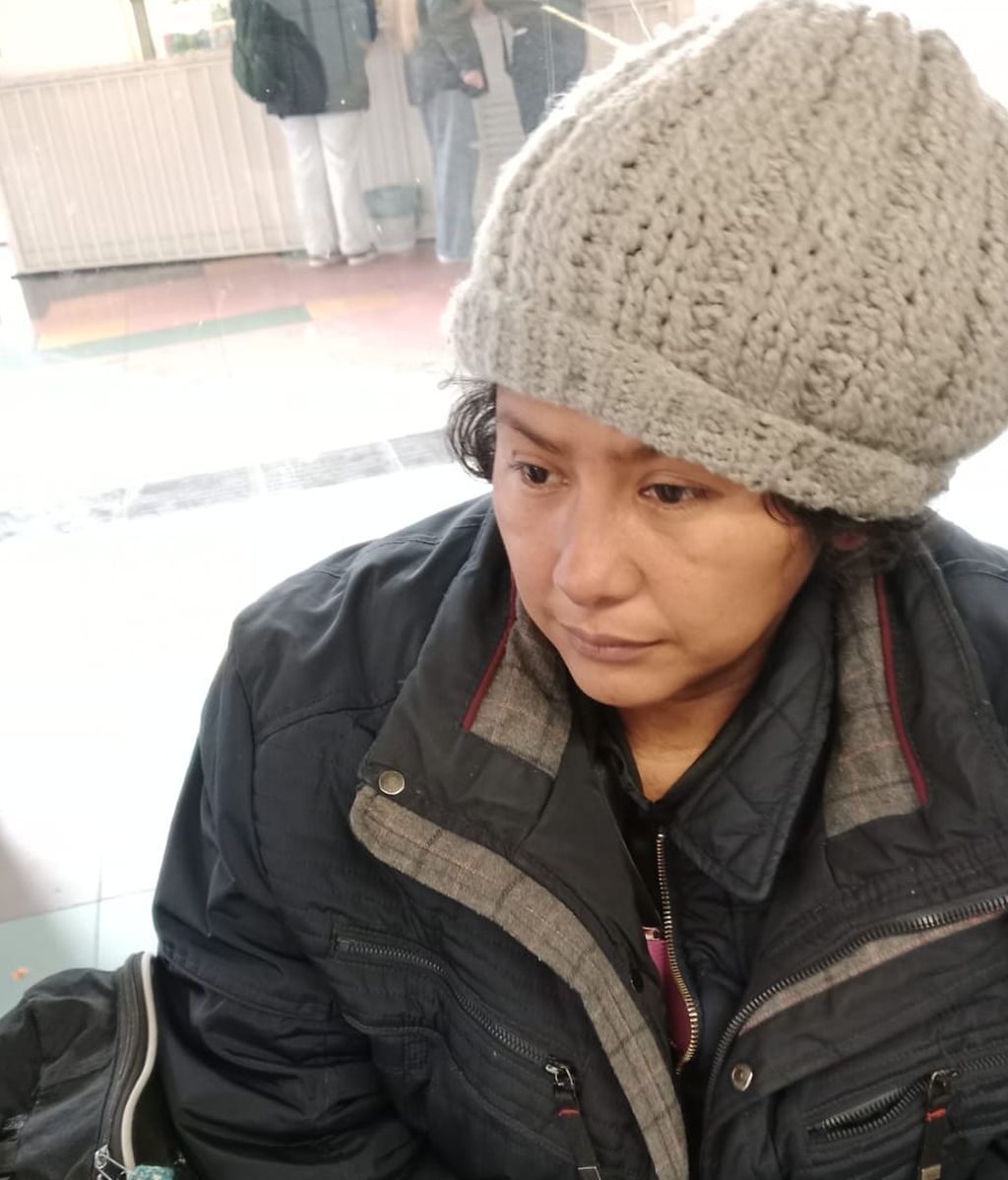 Rosalba, en un avistamiento en 2025, cuando ya estaba viviendo en la calle
