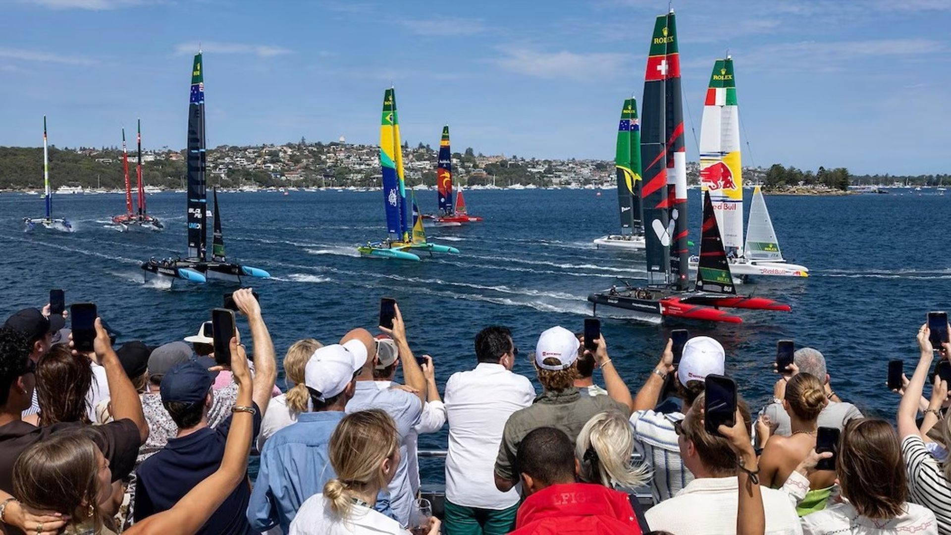 Una carrera de Sail Gp