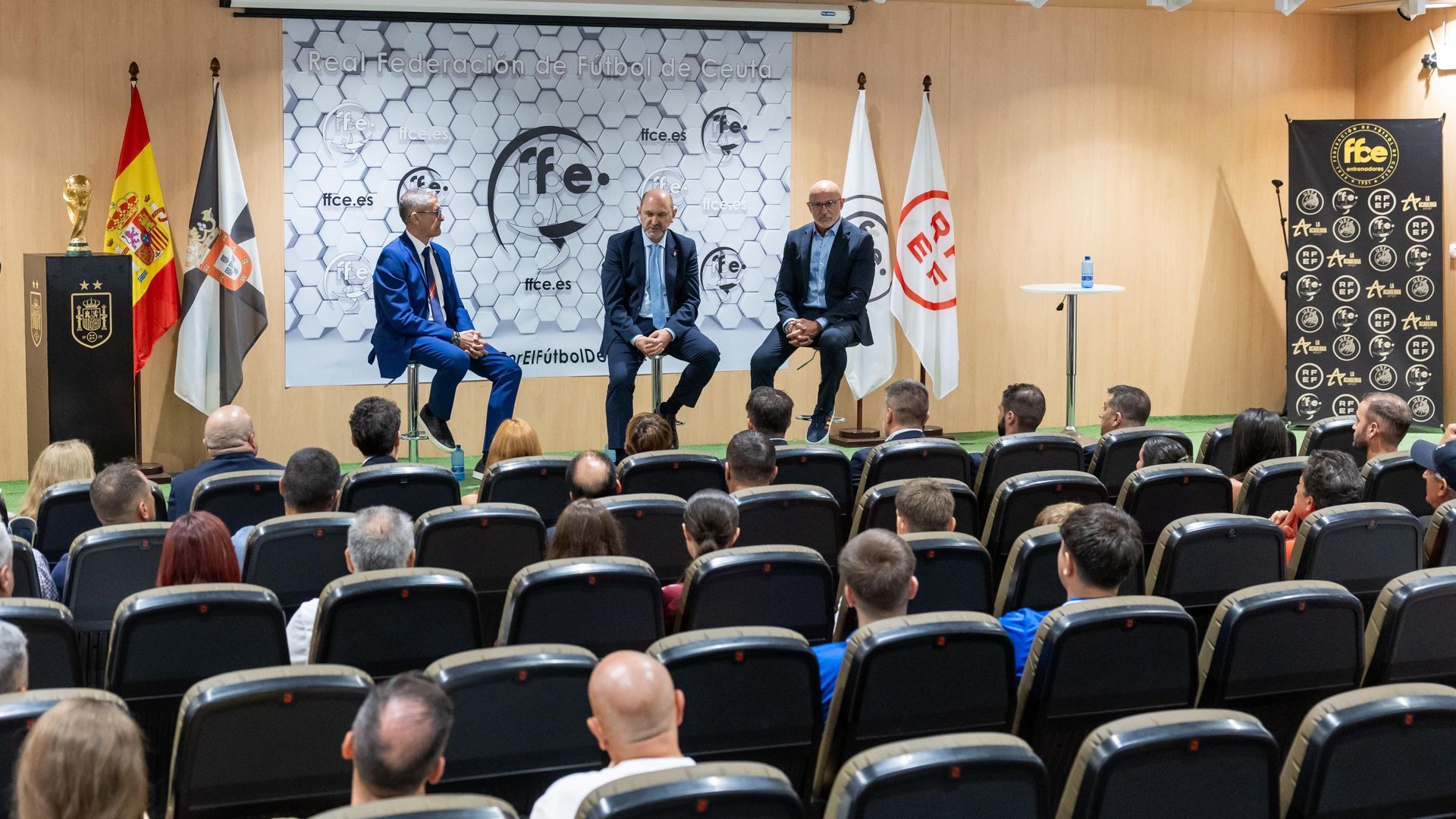 Acto de la RFEF en apoyo de Ceuta