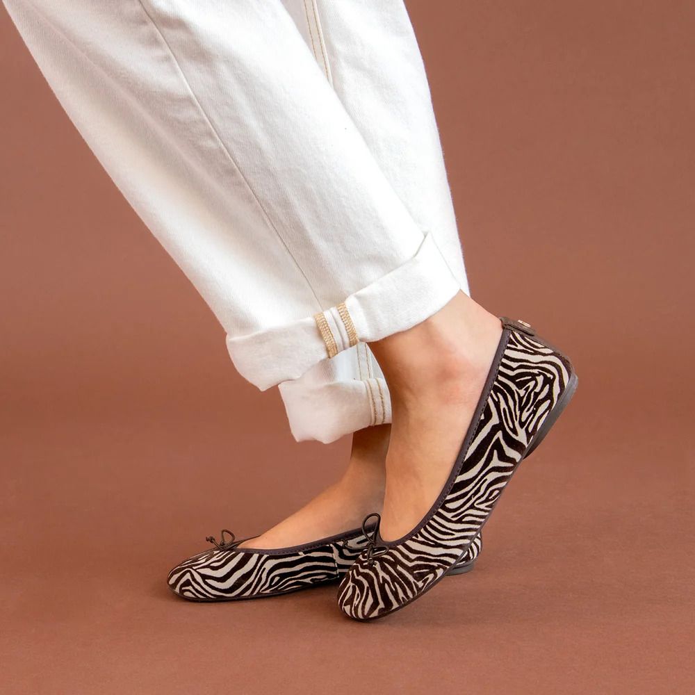 Bailarinas con estampado de cebra de Mimao