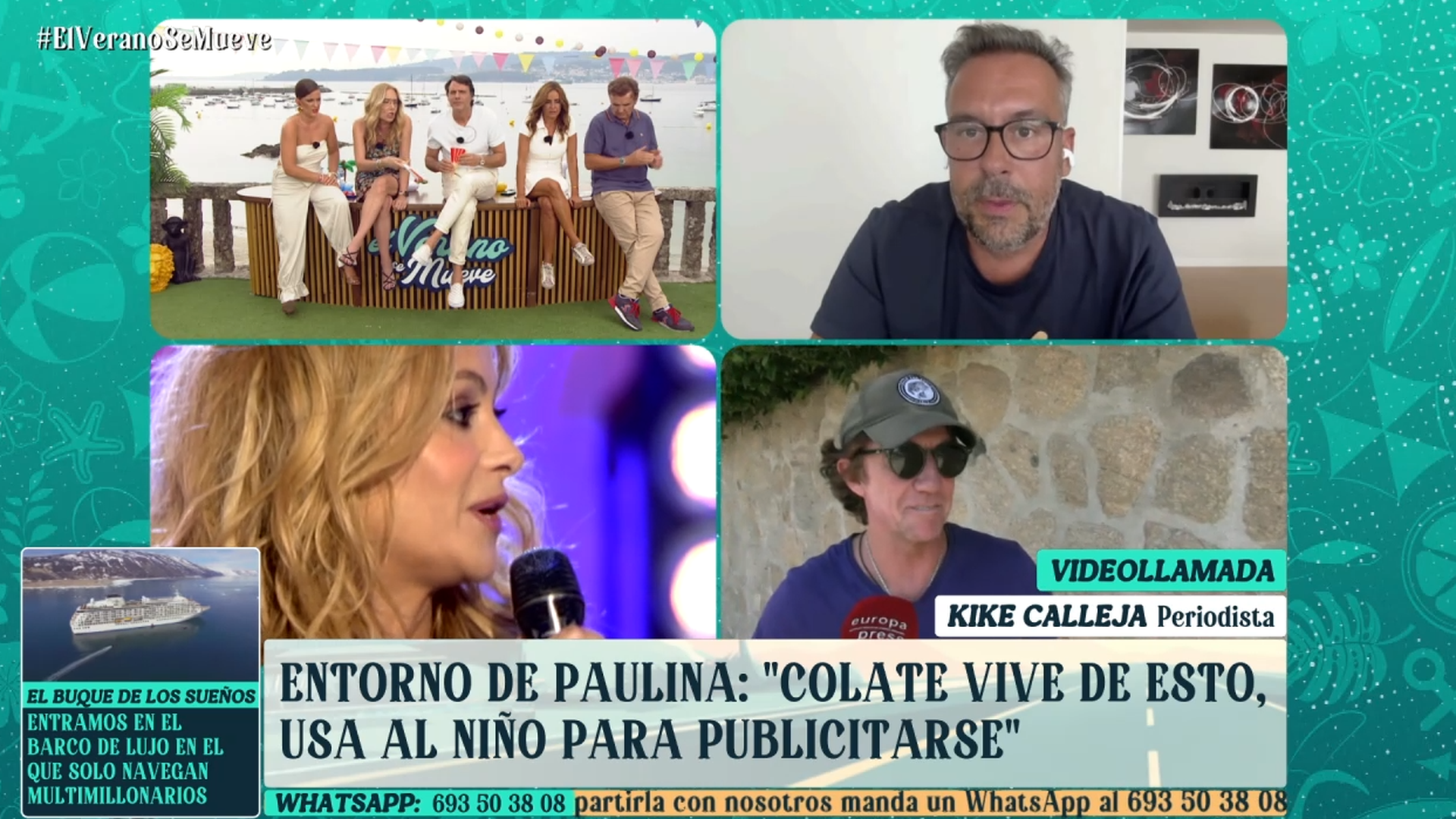 El tenso momento entre Belén Ro y Kike Calleja en torno a Paulina Rubio y su guerra con Colate: "No se puede ser tan partidista" El tenso momento entre Belén Ro y Kike Calleja en torno a Paulina Rubio y su guerra con Colate: "No se puede ser tan partidista"