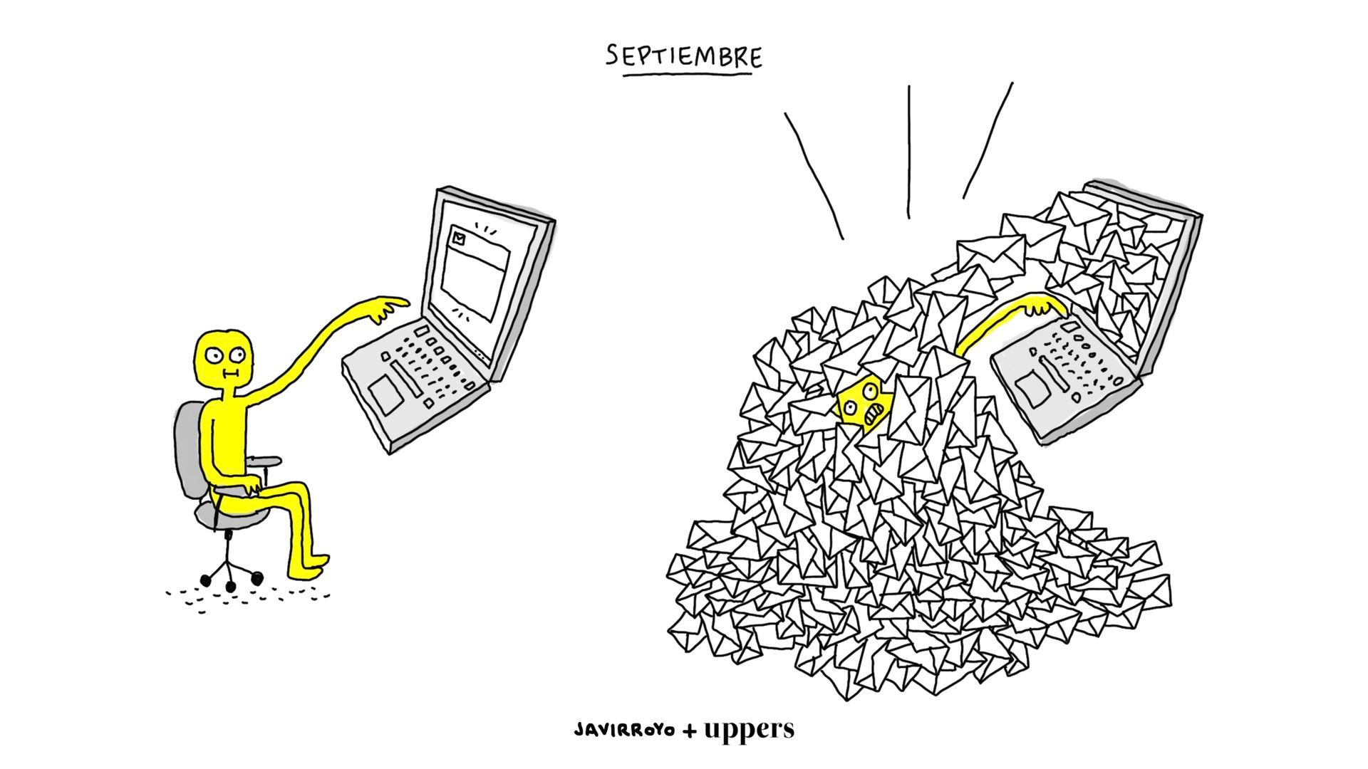 La viñeta de Javirroyo: "Septiembre" La viñeta de Javirroyo: "Septiembre"
