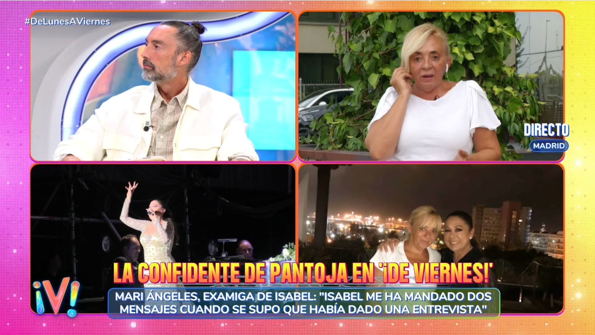 Mari Ángeles, examiga de Isabel Pantoja: "Me ha mandado dos mensajes cuando se supo que había dado una entrevista" Mari Ángeles, examiga de Isabel Pantoja: "Me ha mandado dos mensajes cuando se supo que había dado una entrevista"