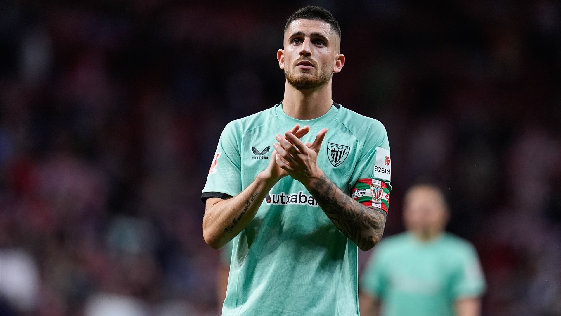 Oihan Sancet aplaude tras el Barça-Athletic Oihan Sancet aplaude tras el Barça-Athletic