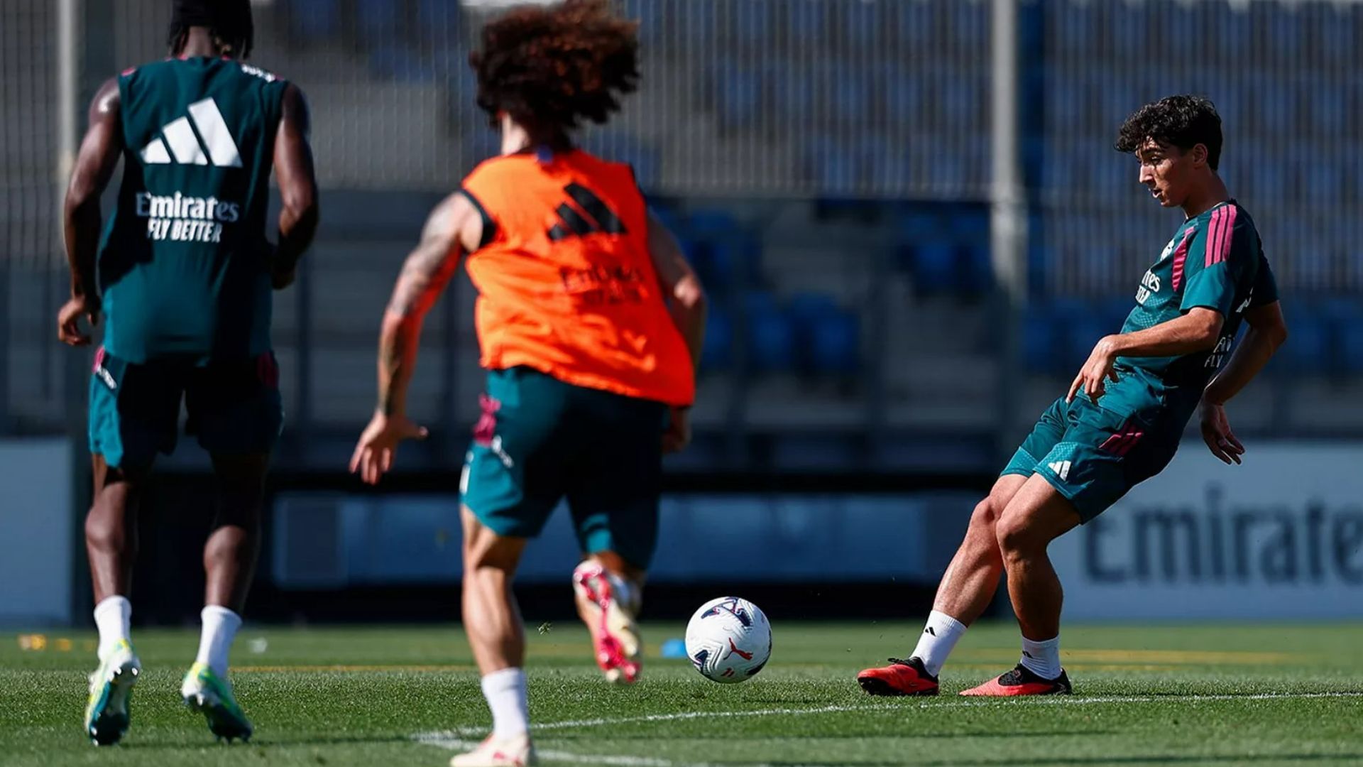 Sergio Martínez, en el entrenamiento del Real Madrid Sergio Martínez, en el entrenamiento del Real Madrid