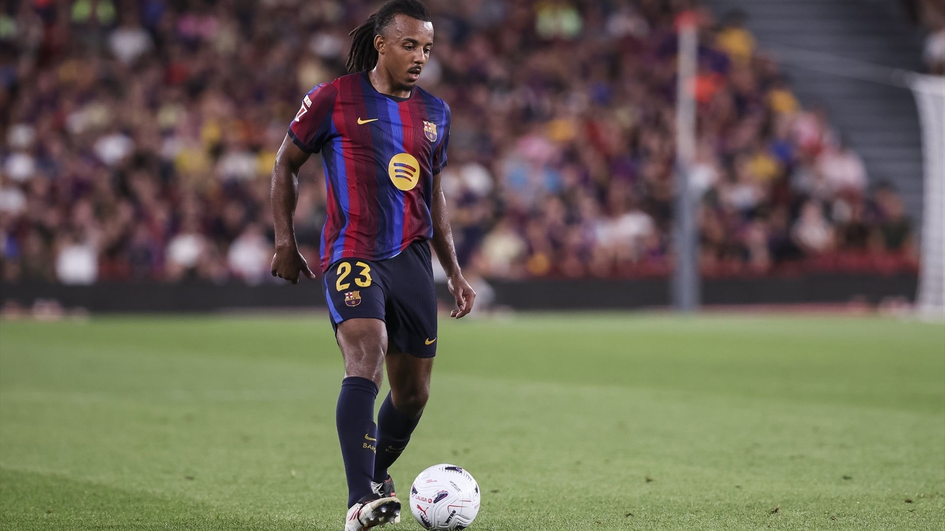 Jules Koundé, durante el Barcelona-Rayo