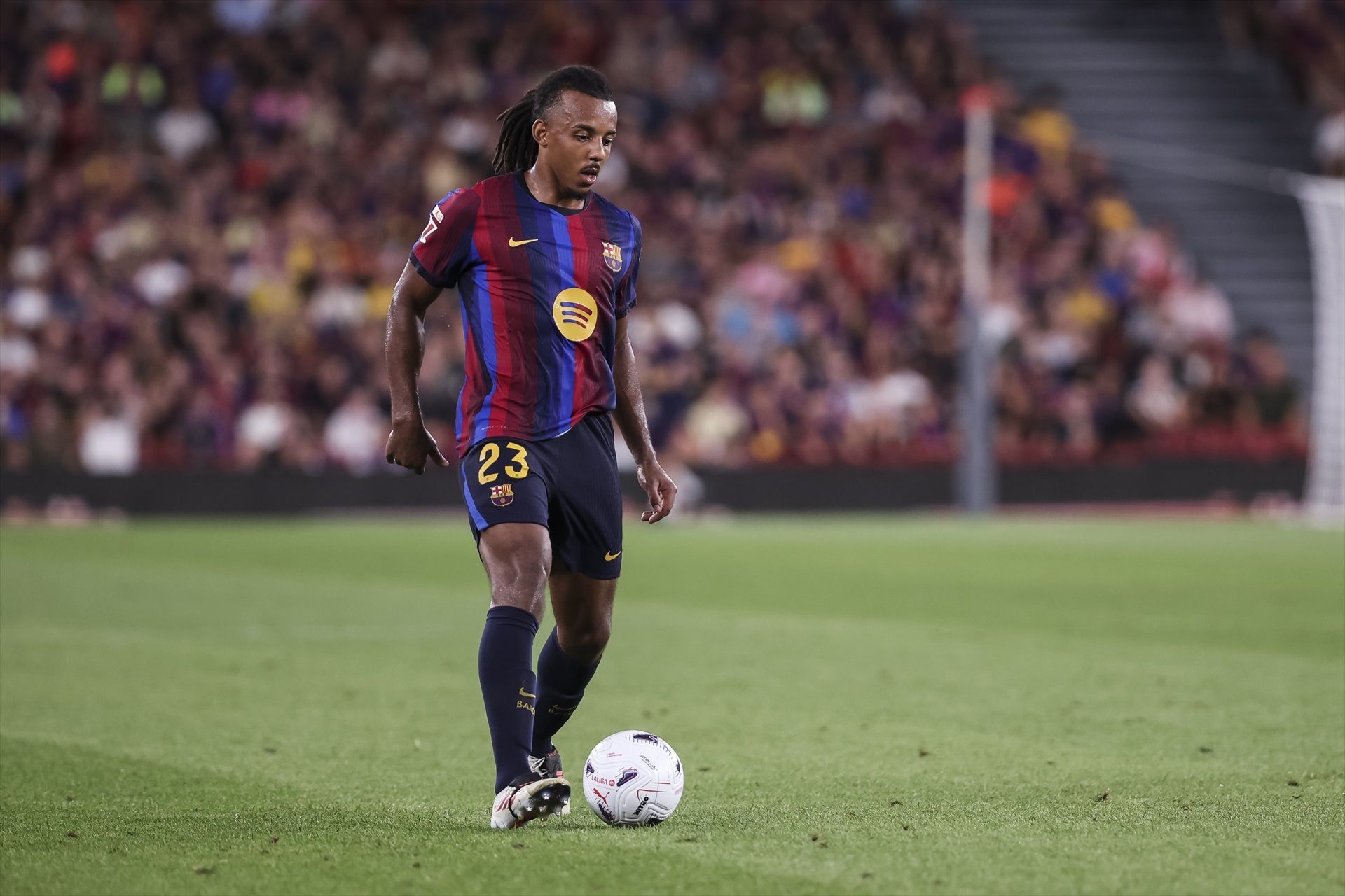 Jules Koundé, durante el Barcelona-Rayo