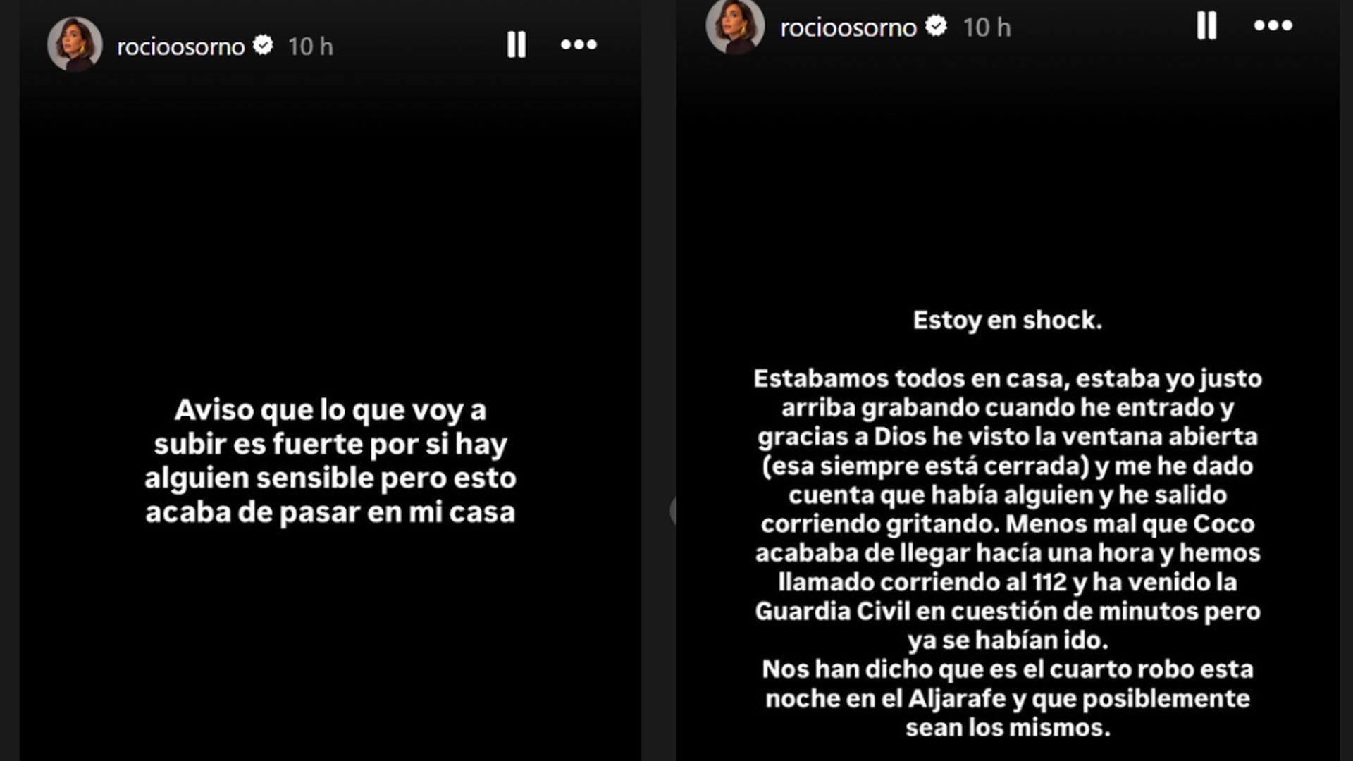 Laas palabras de Rocñio Osorno tras sufrir el robo en su casa