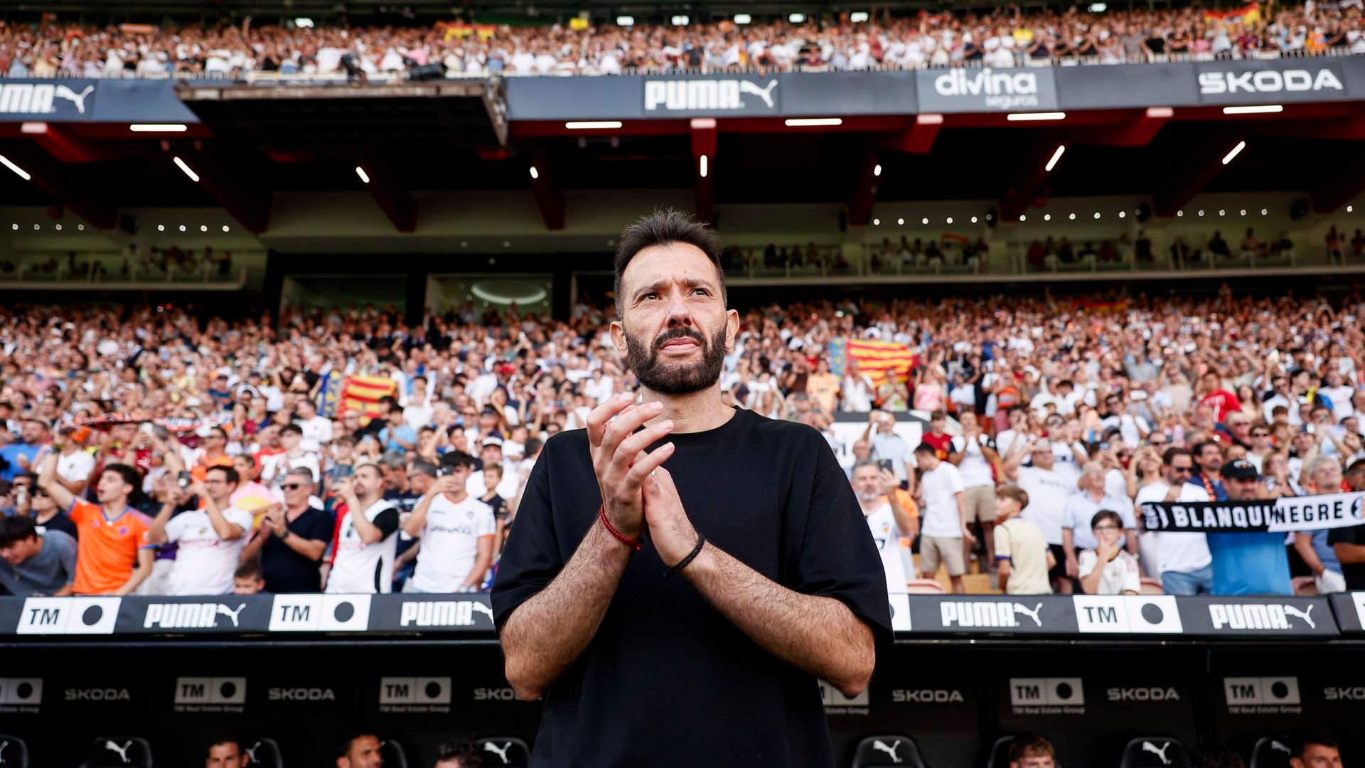 Corberán en Mestalla
