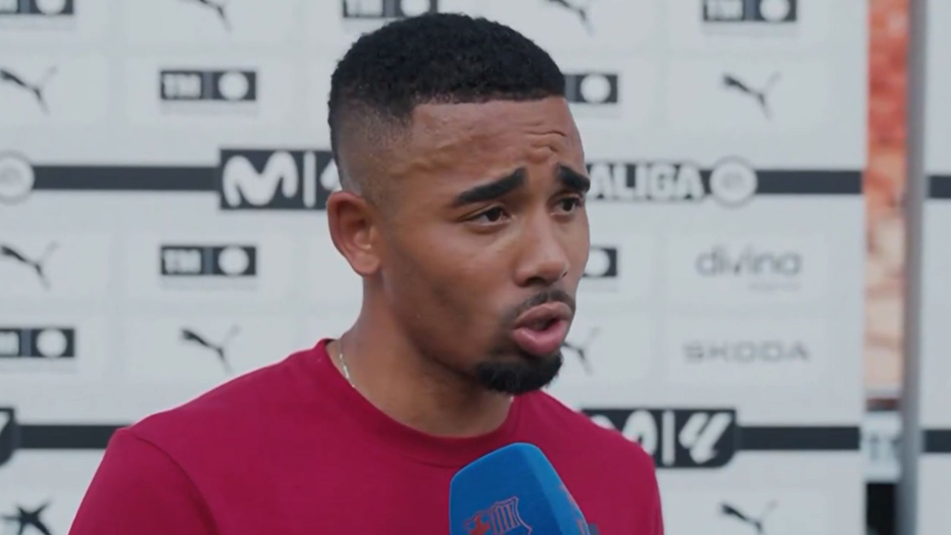 Gabriel Jesus, en Mestalla Gabriel Jesus, en Mestalla