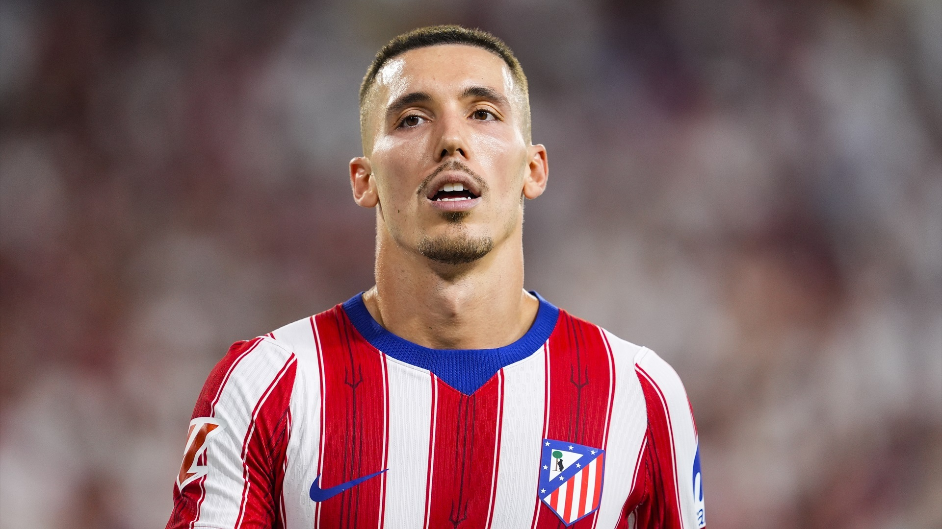 Alejandro Grimaldo, en un partido del Atlético de Madrid