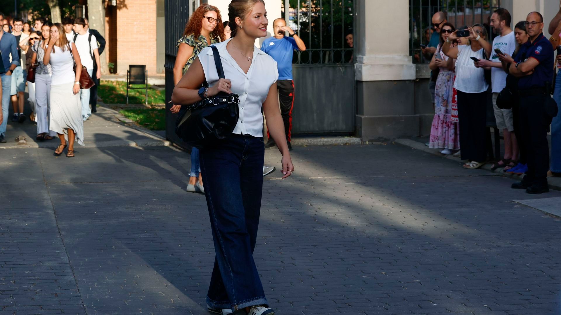 Así ha sido la llegada de la princesa Leonor al Campus de Getafe en la Carlos III para iniciar sus estudios de Ciencias Políticas