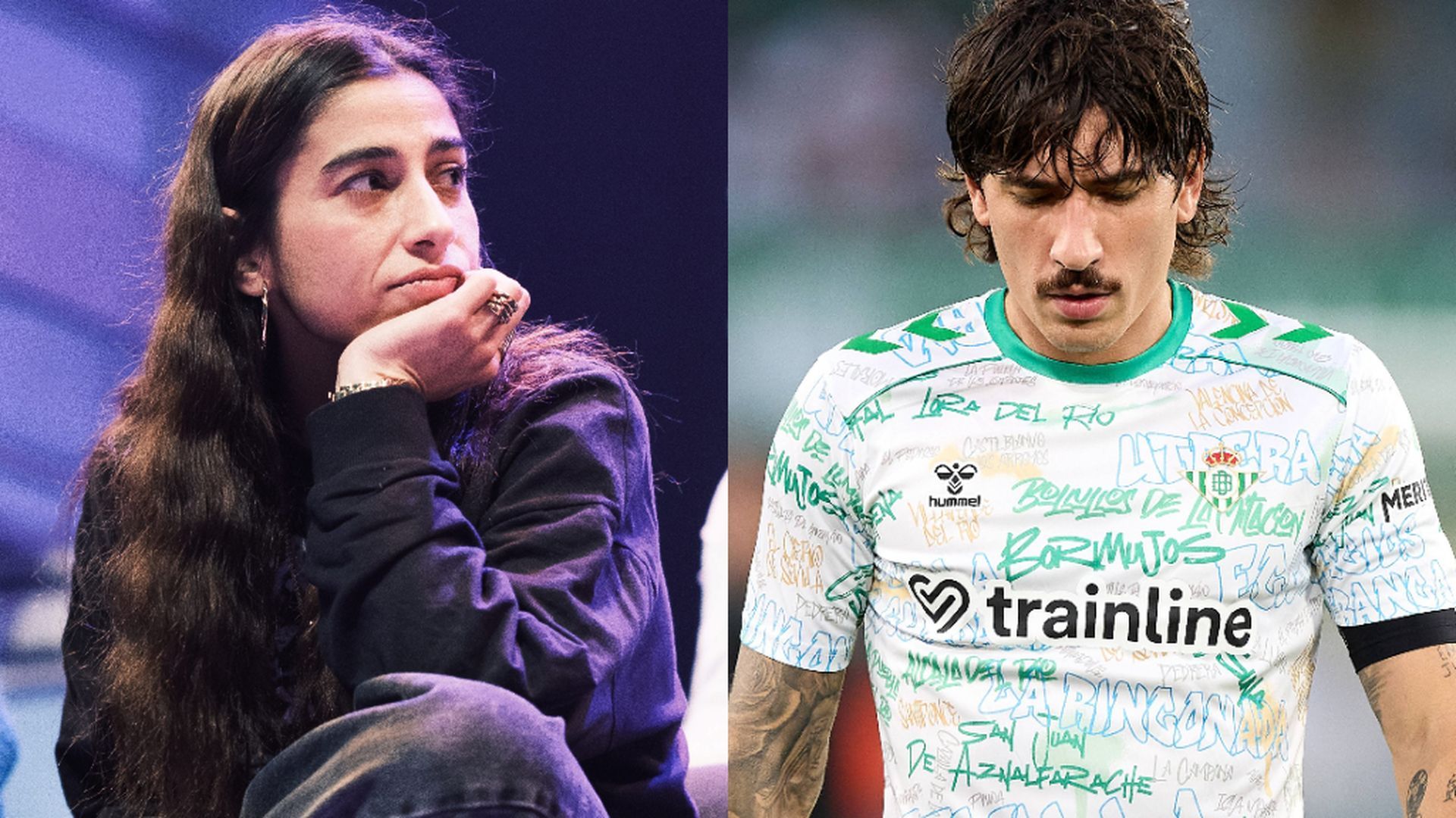 Carolina Yuste y Héctor Bellerín Carolina Yuste y Héctor Bellerín