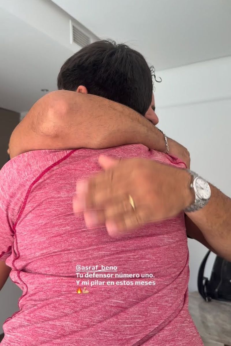 El adiós de Asraf Beno a Alberto, el hijo mayor de Isa Pantoja
