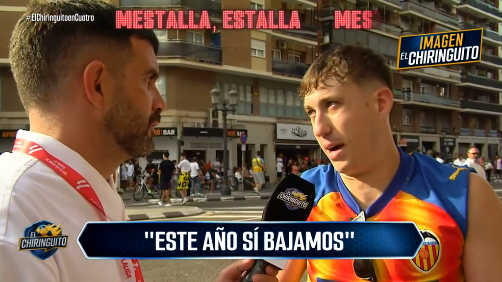 Encuesta a la afición del Valencia CF en El Chiringuito tras la dura derrota ante el Barcelona