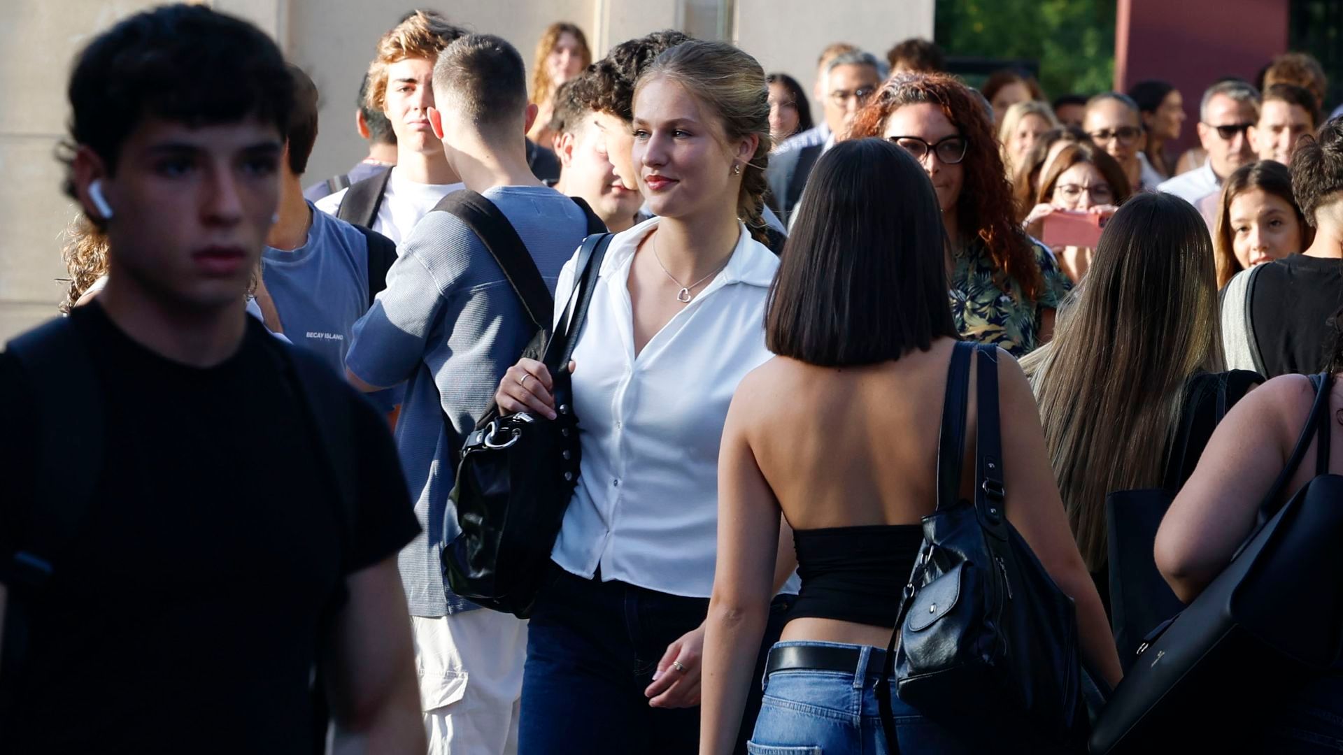 La llegada de la princesa Leonor al Campus de Getafe para iniciar sus estudios de Ciencias Políticas en la Carlos III