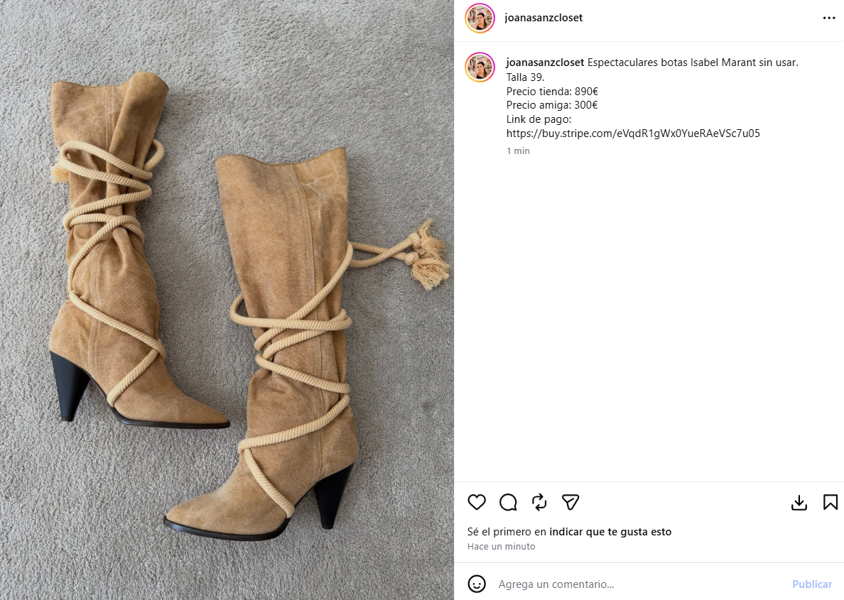 Las botas de Isabel Marant que vende Joana Sanz
