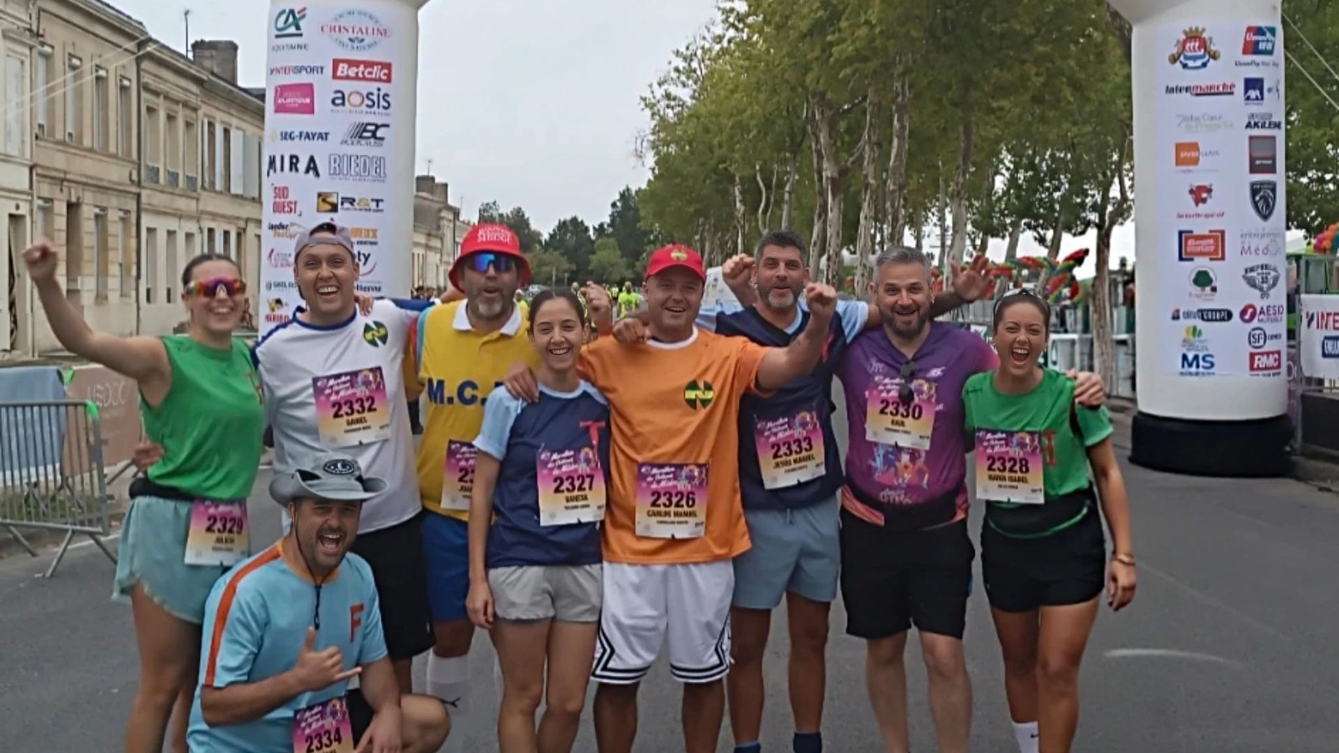 Las tres mujeres del grupo y otros dos integrantes consiguieron finalizar la carrera.