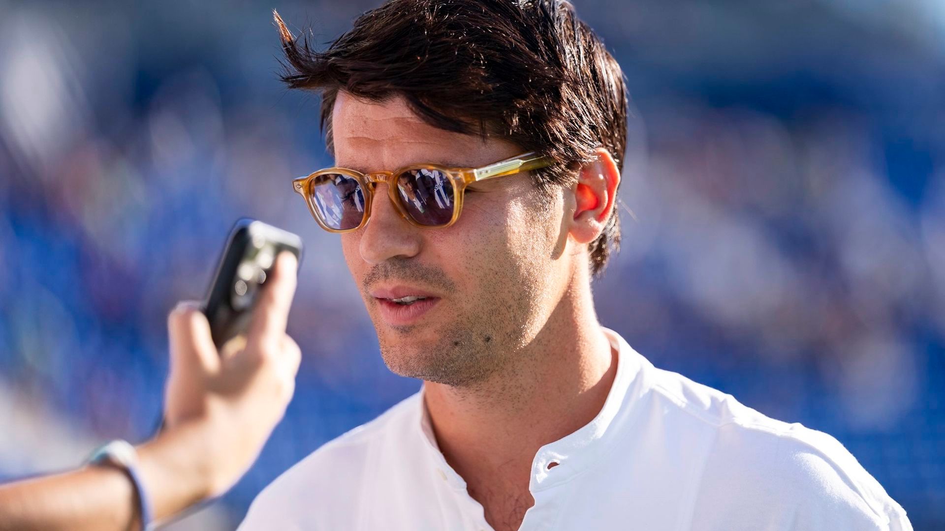 Álvaro Morata en Butarque con el Leganés Álvaro Morata en Butarque con el Leganés